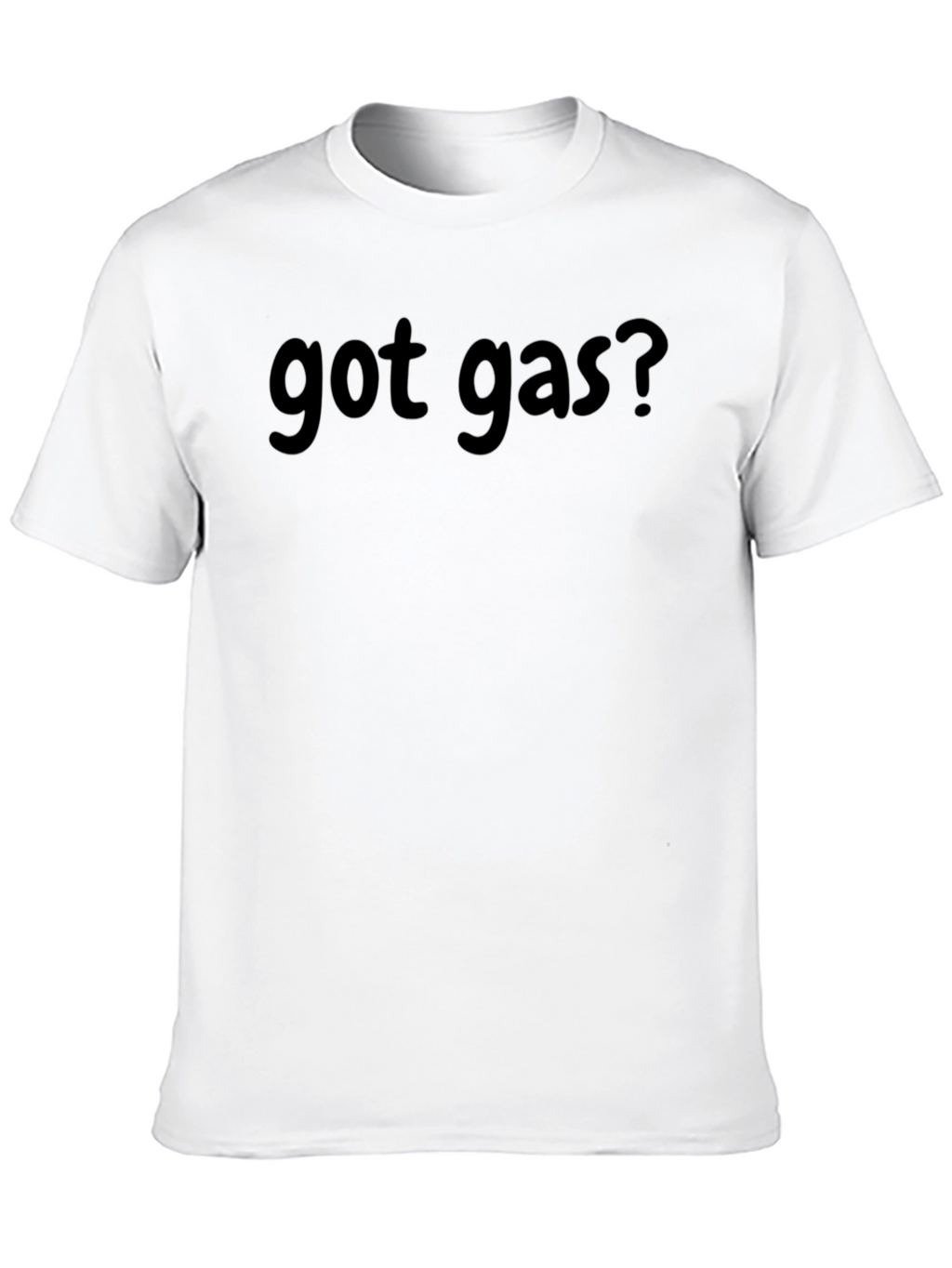 Got Gas? Black Cotton Blend Crew Neck T-Shirt