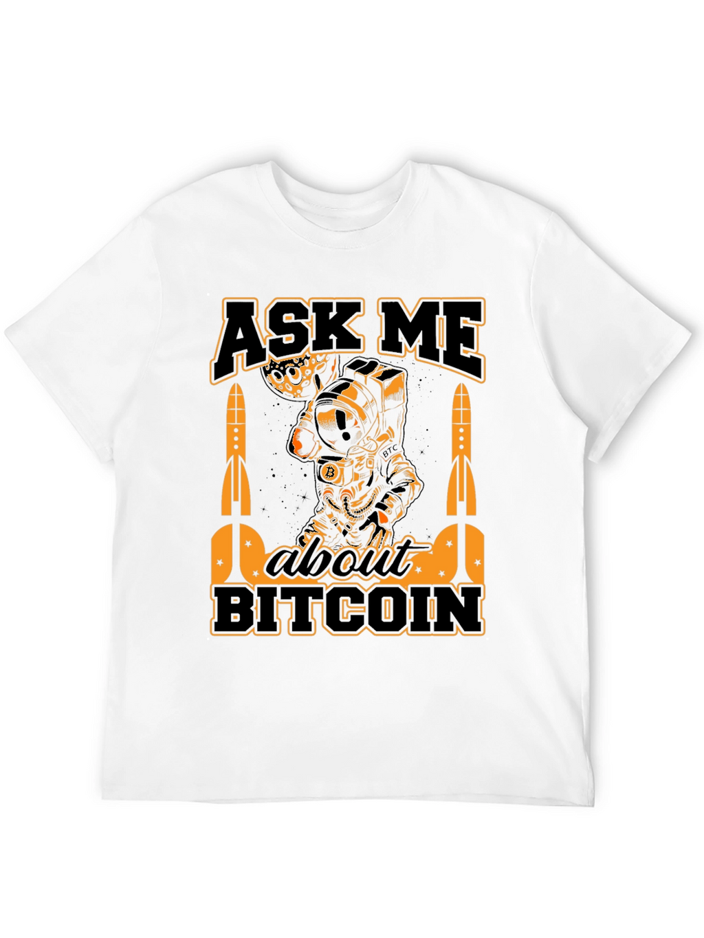 Ask Me About Bitcoin Black T-Shirt