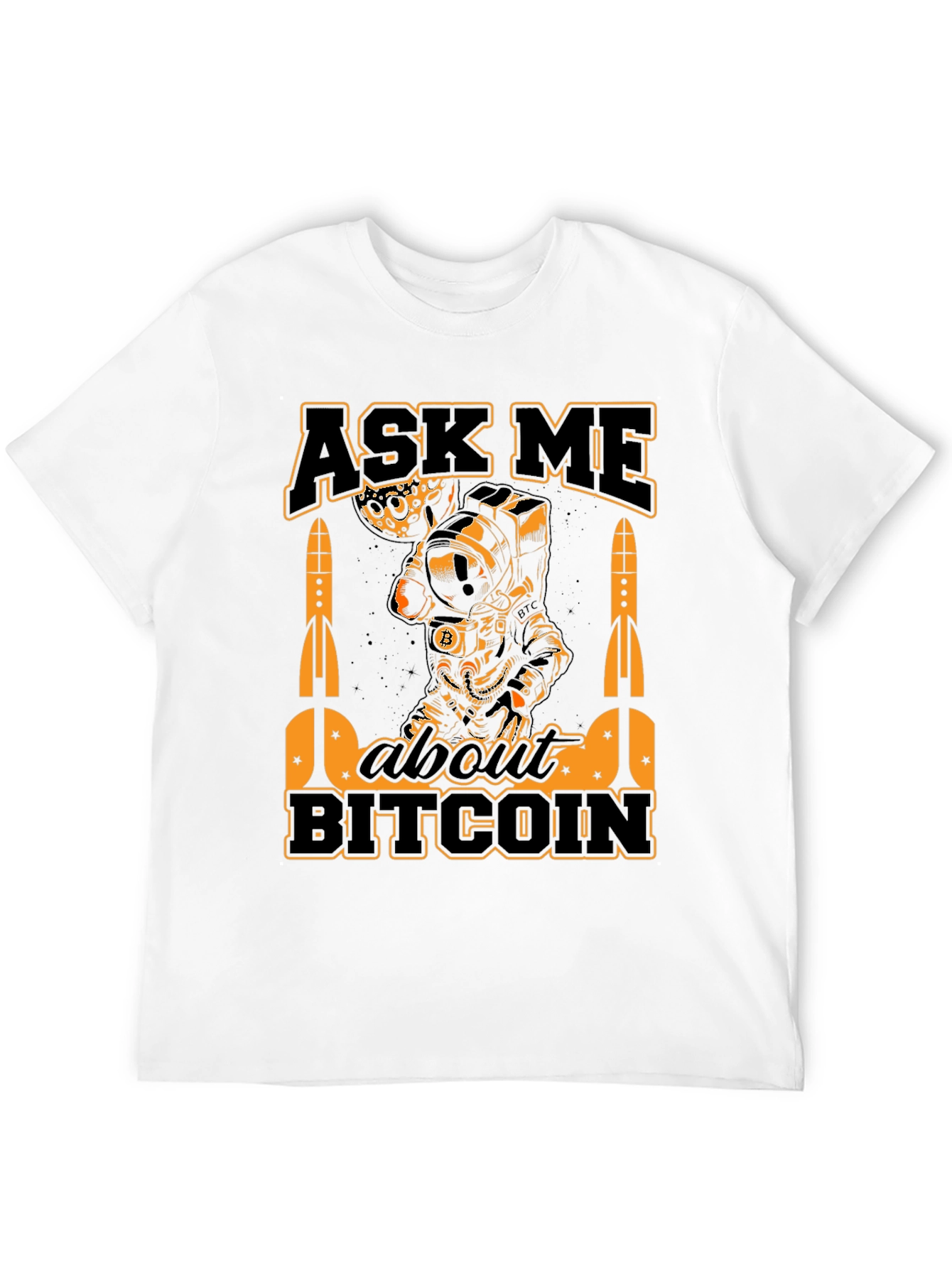 Ask Me About Bitcoin Black T-Shirt