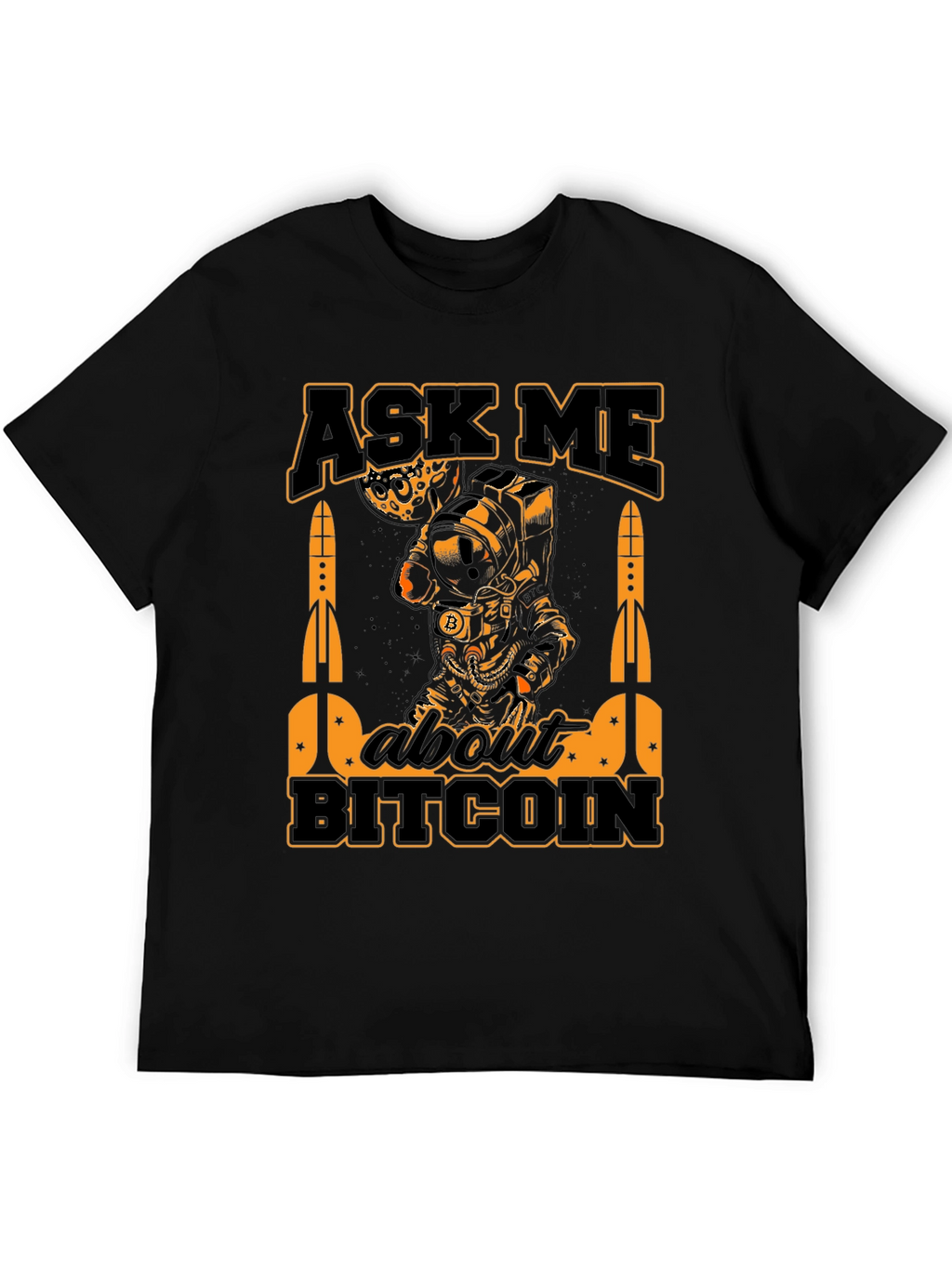 Ask Me About Bitcoin Black T-Shirt