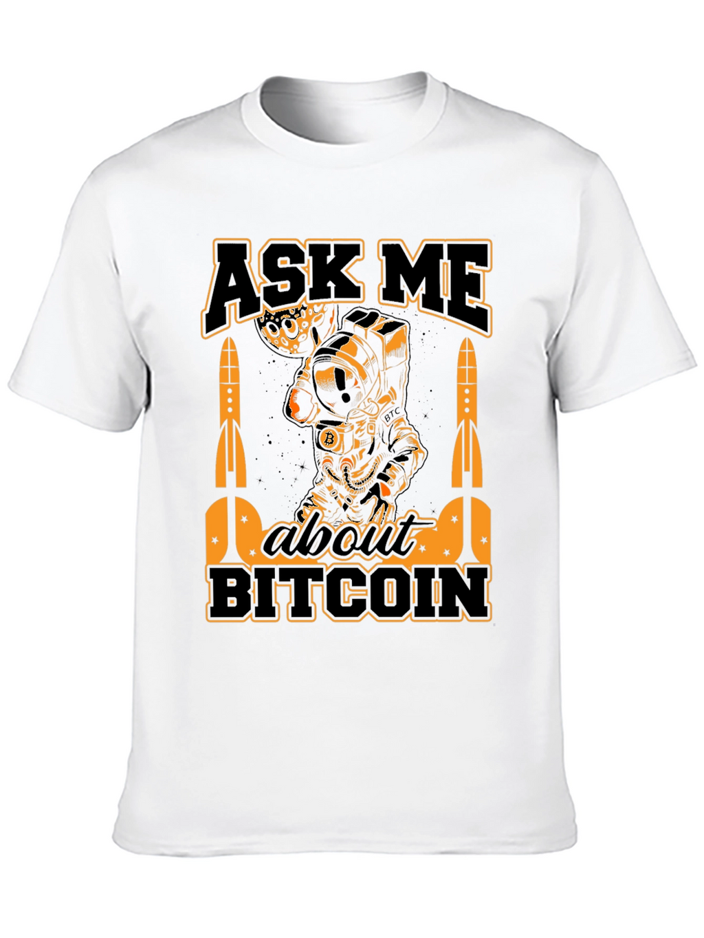 Ask Me About Bitcoin Black T-Shirt