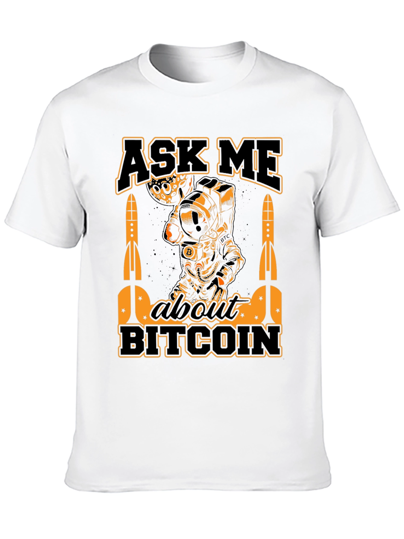 Ask Me About Bitcoin Black T-Shirt