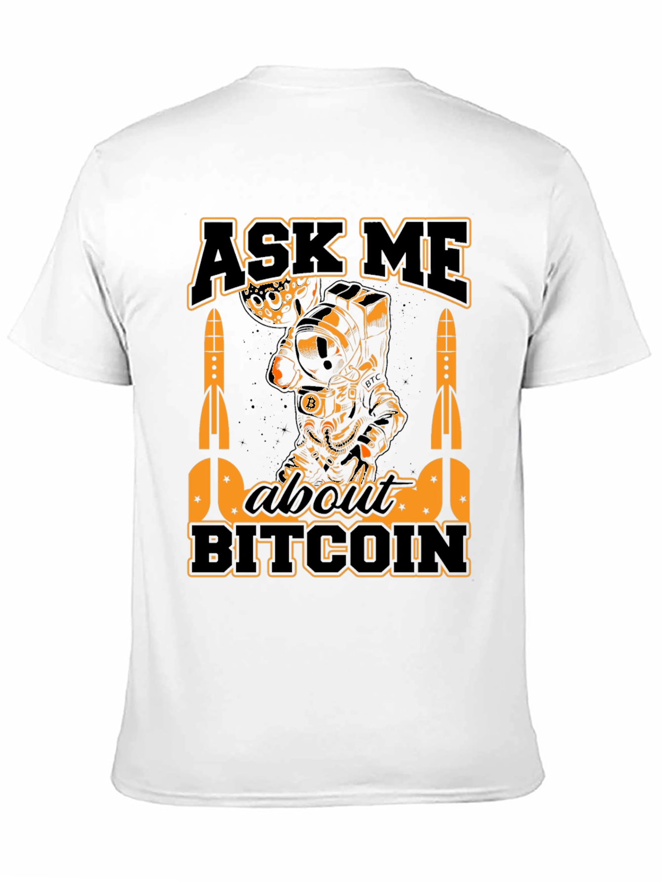 Ask Me About Bitcoin Black T-Shirt