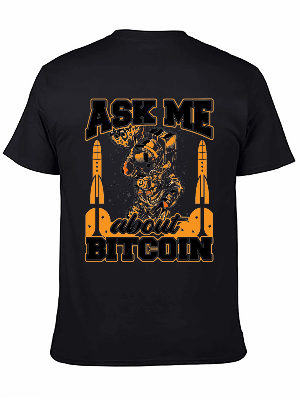 Ask Me About Bitcoin Black T-Shirt