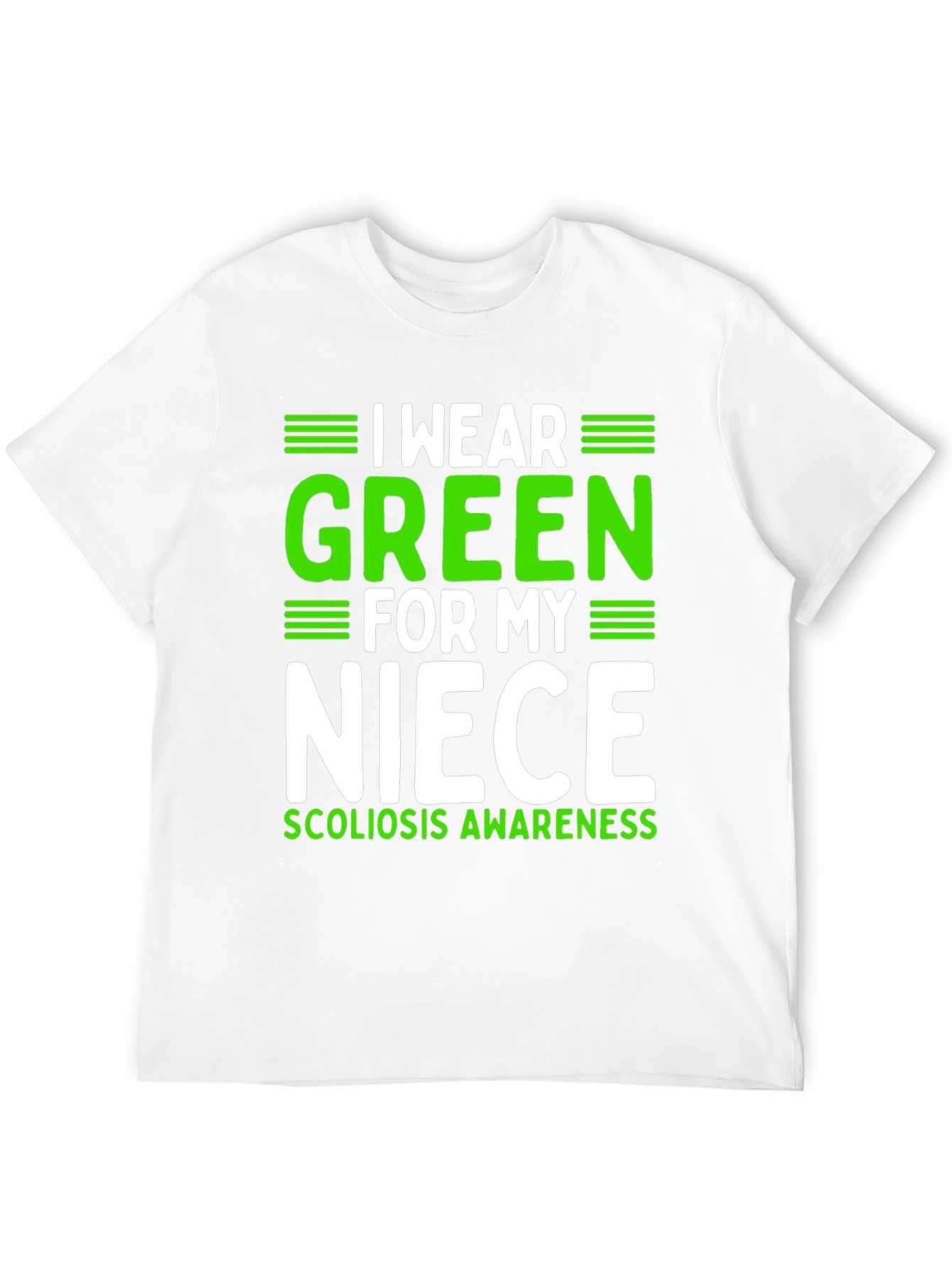 I Wear Green for My Niece Scoliosis Awareness T-Shirt