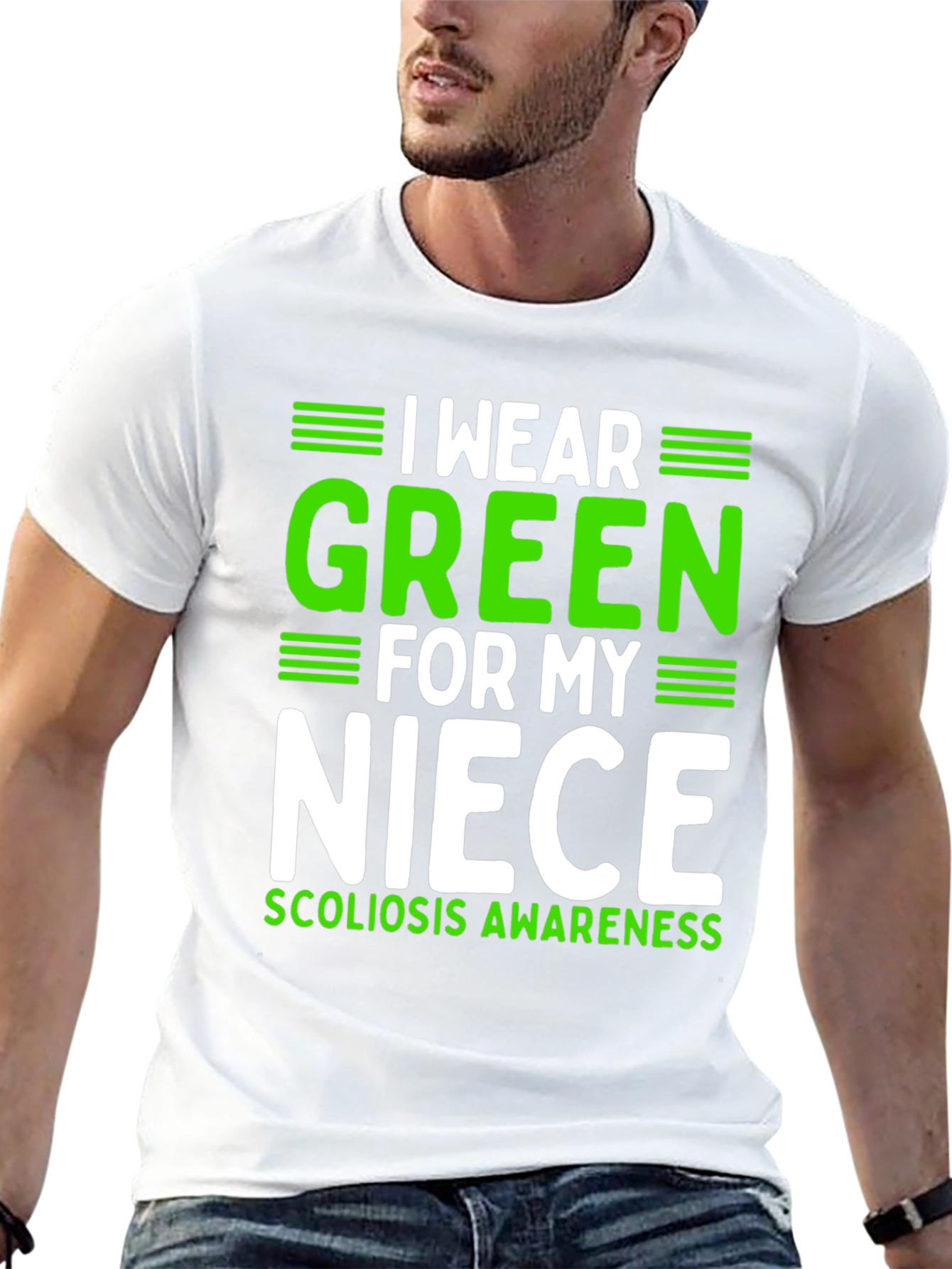 I Wear Green for My Niece Scoliosis Awareness T-Shirt