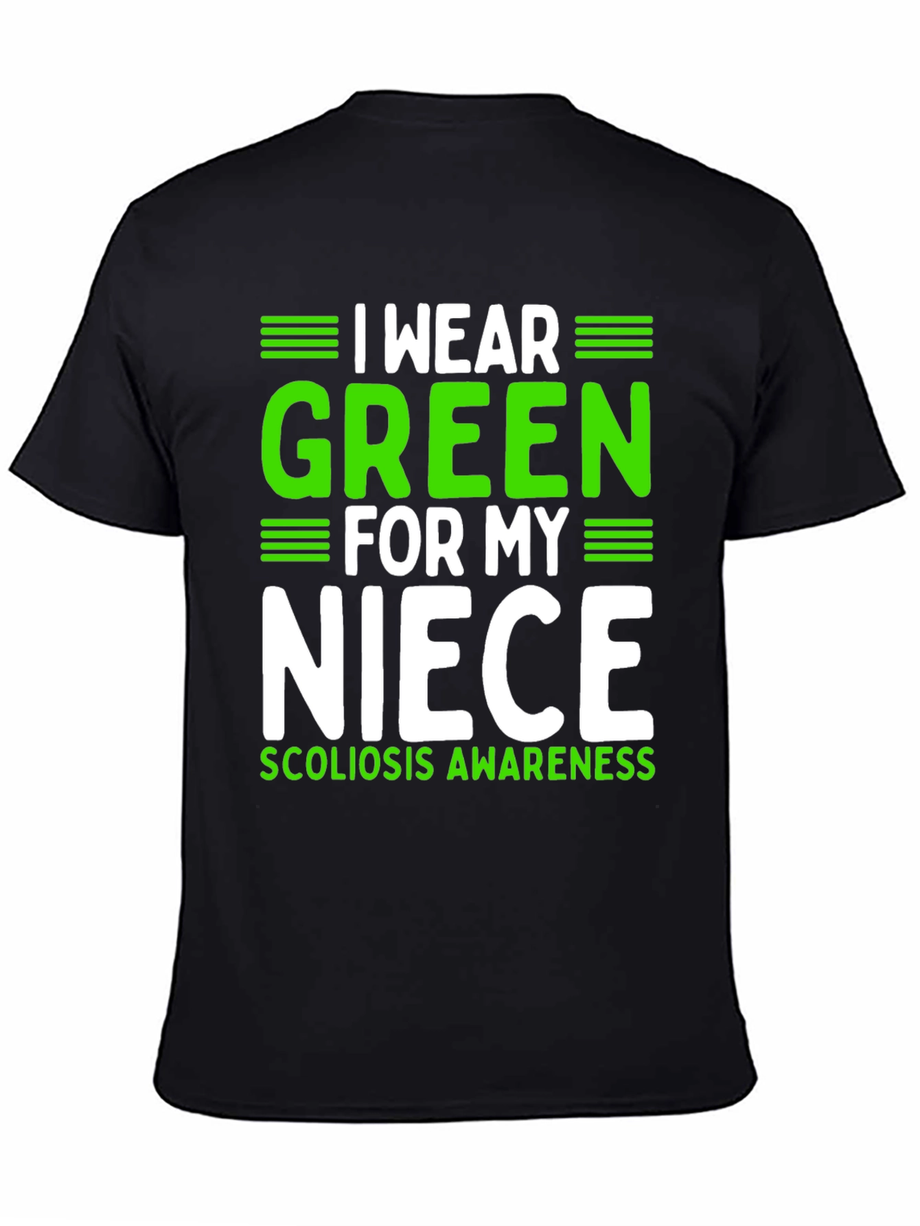 I Wear Green for My Niece Scoliosis Awareness T-Shirt