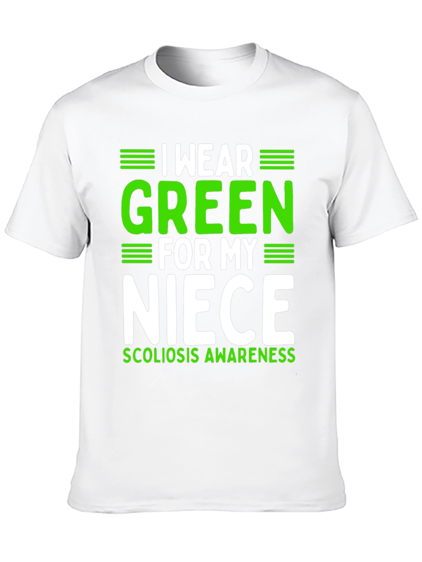 I Wear Green for My Niece Scoliosis Awareness T-Shirt