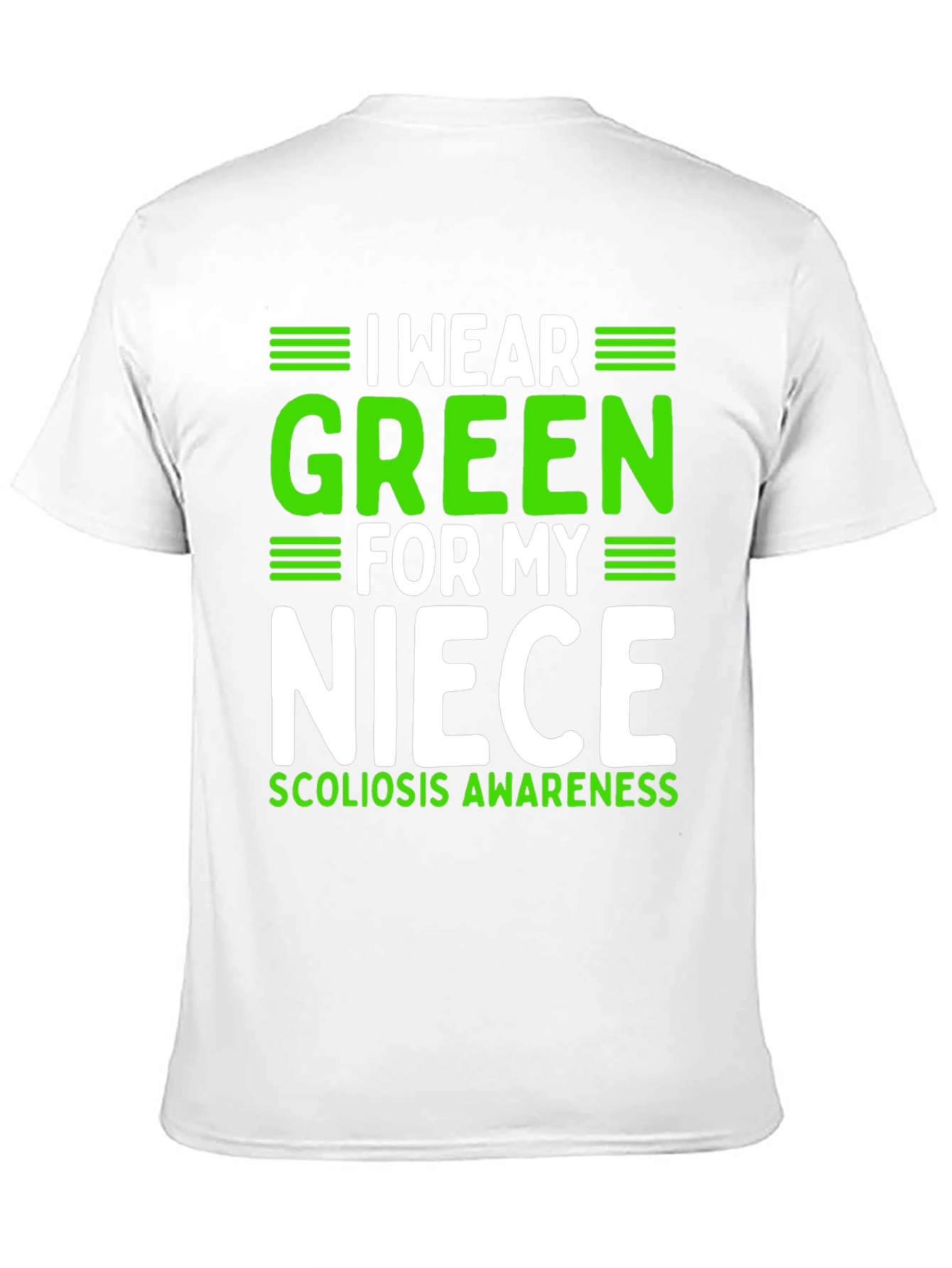 I Wear Green for My Niece Scoliosis Awareness T-Shirt