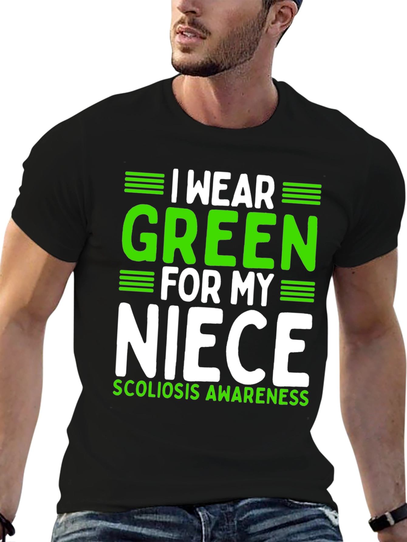 I Wear Green for My Niece Scoliosis Awareness T-Shirt
