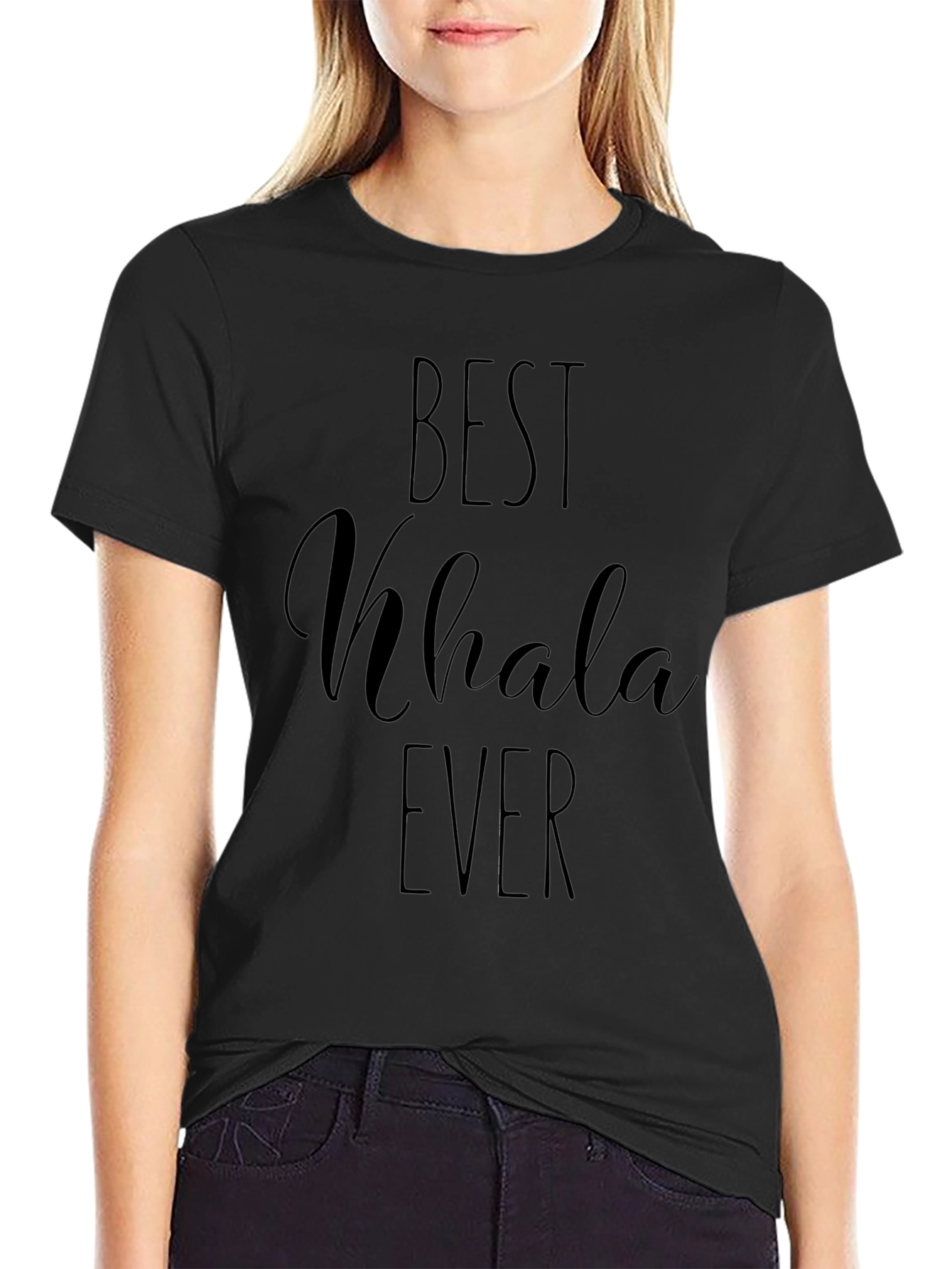 Best Khala Ever Black T-Shirt