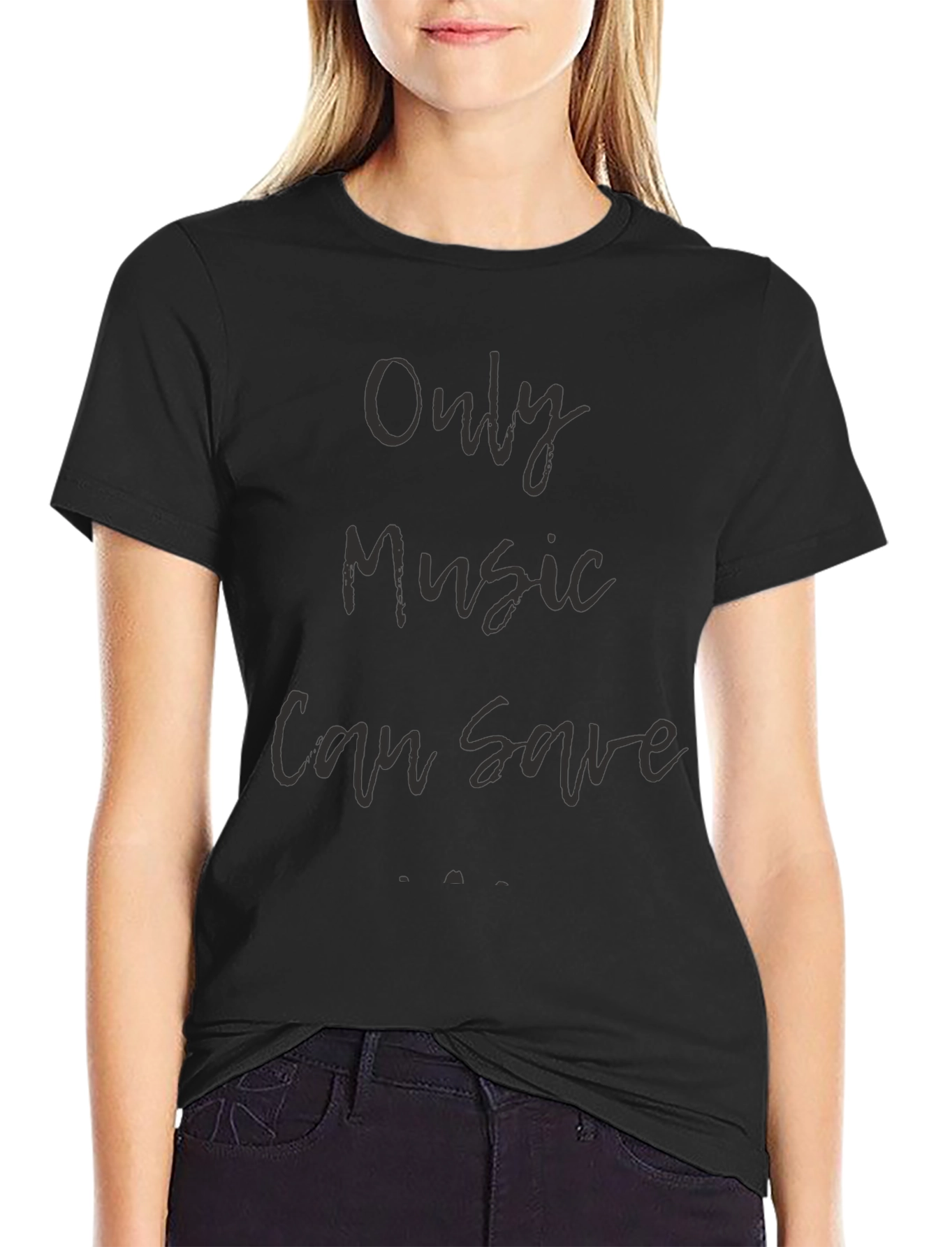 Only Music Can Save Me T-Shirt - Stylish Graphic Tee