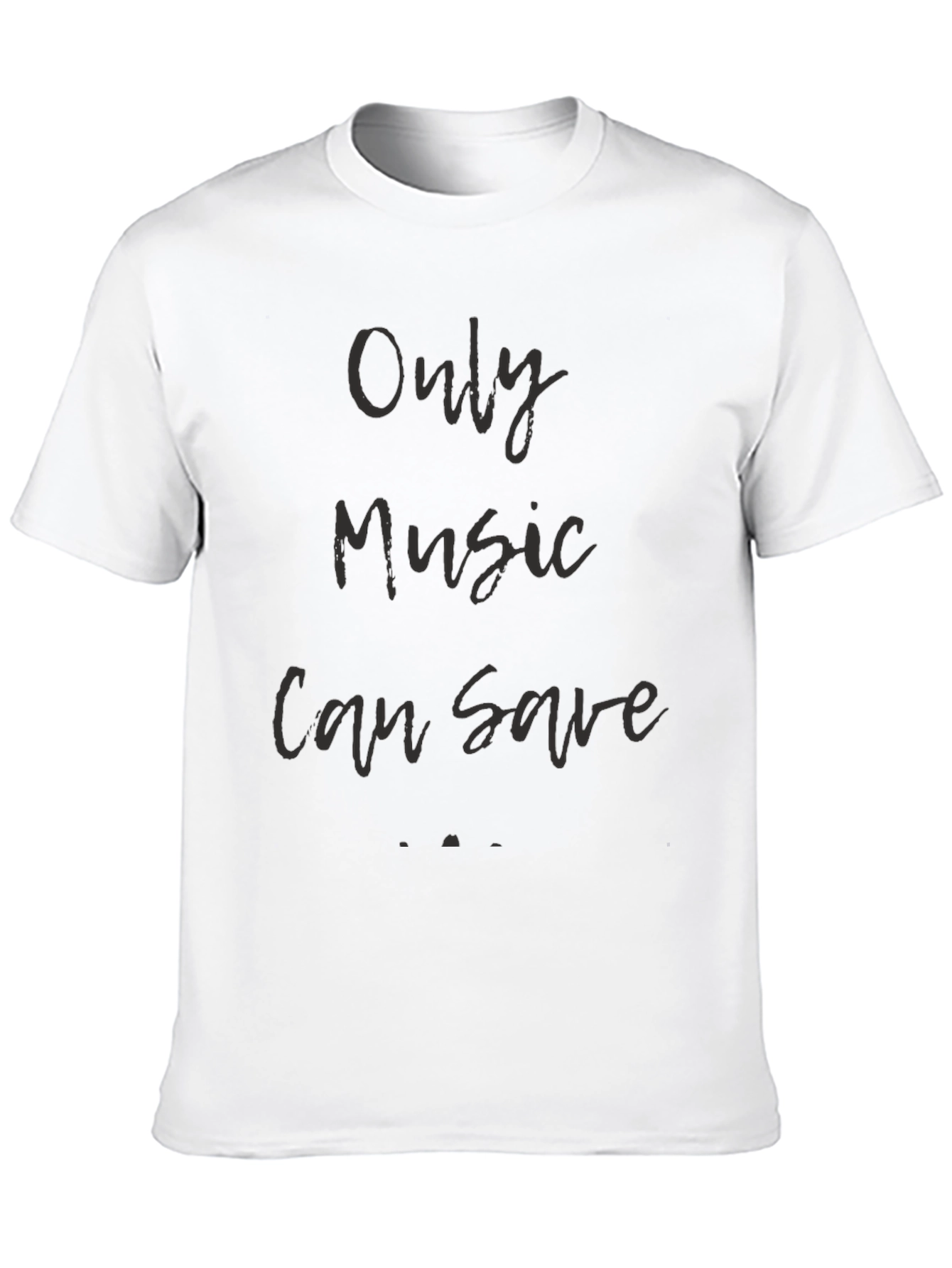 Only Music Can Save Me T-Shirt - Stylish Graphic Tee