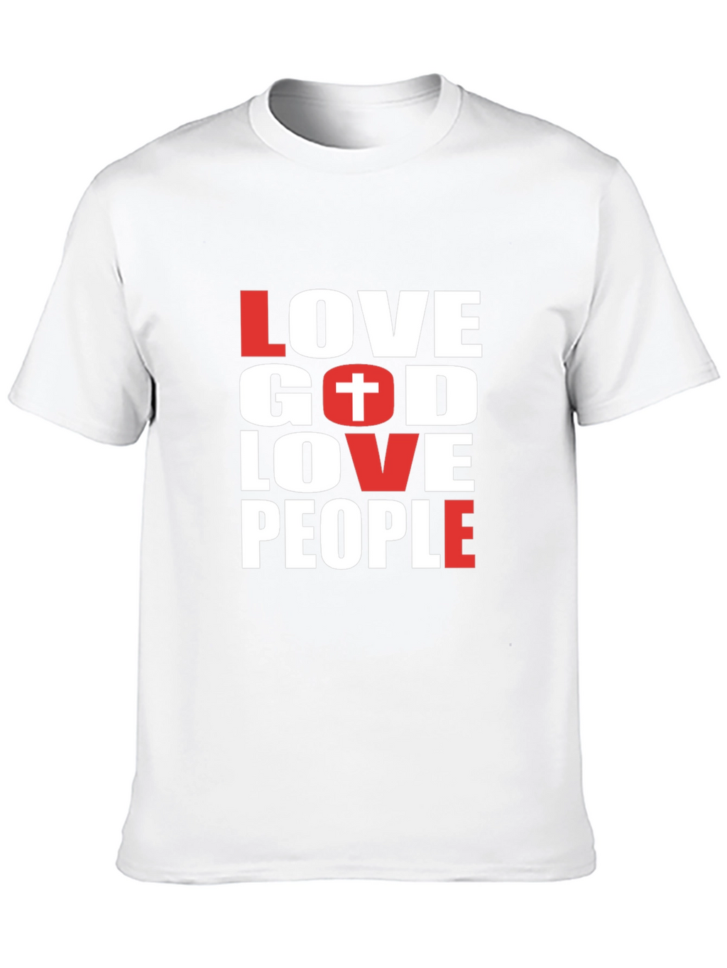 Love God Love People Black T-Shirt