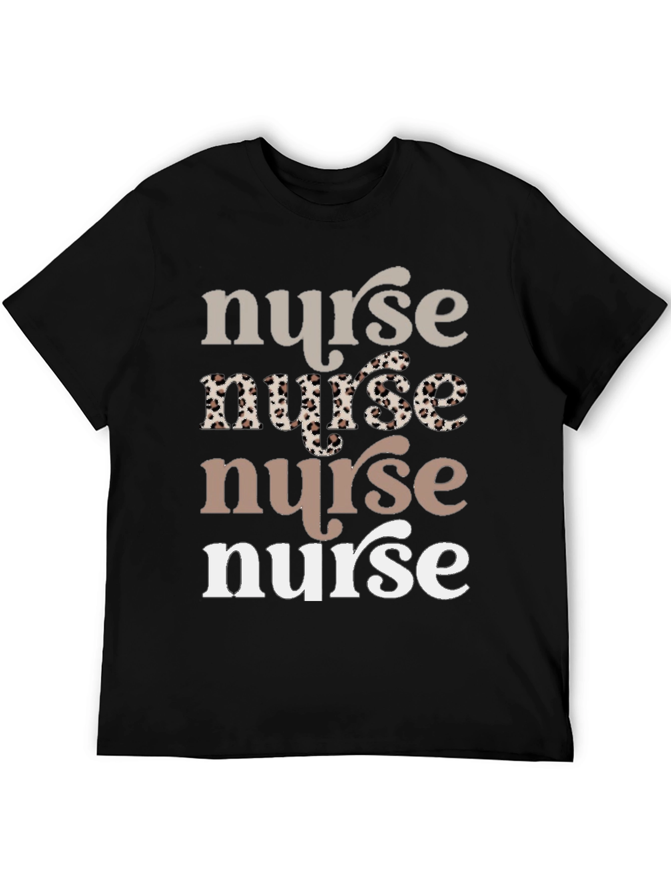 Stylish Nurse Graphic Tee - Soft Cotton Blend