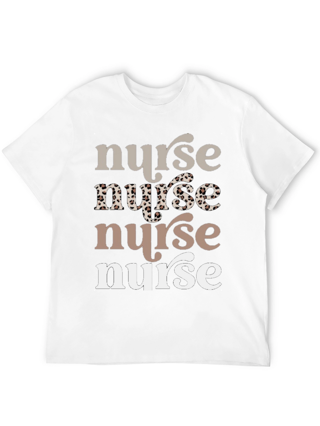 Stylish Nurse Graphic Tee - Soft Cotton Blend