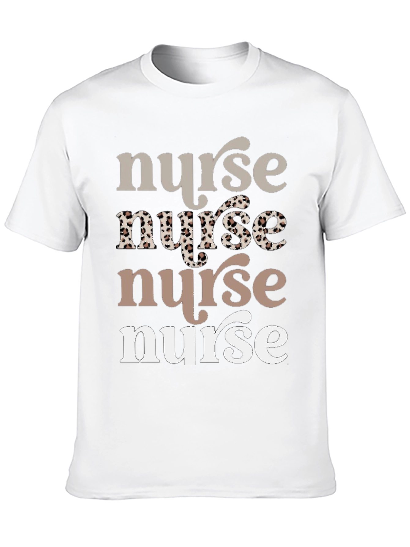 Stylish Nurse Graphic Tee - Soft Cotton Blend