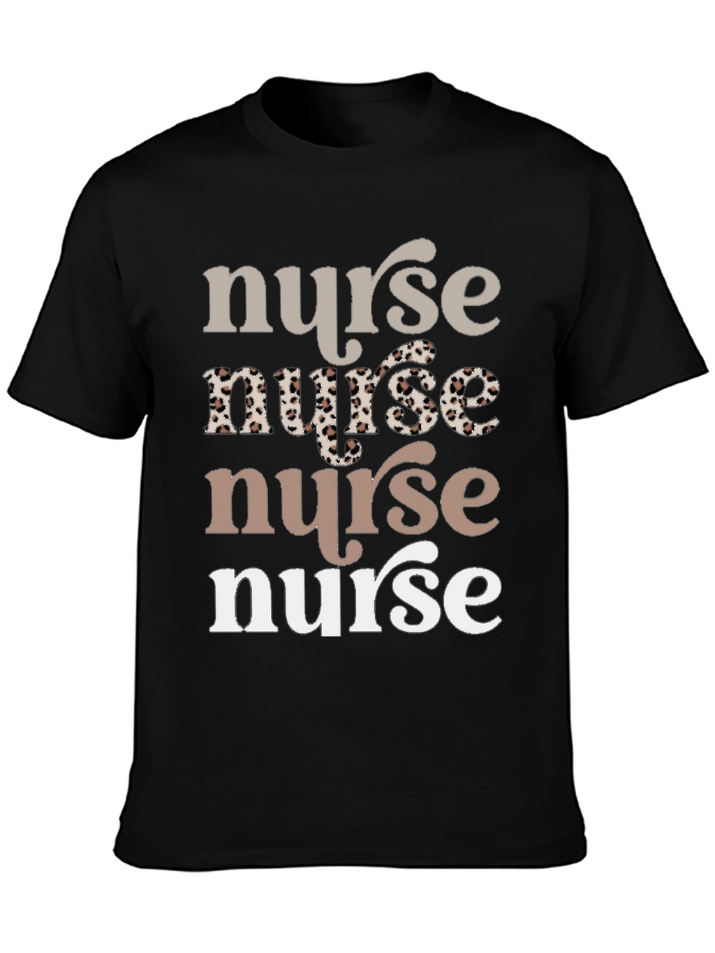 Stylish Nurse Graphic Tee - Soft Cotton Blend