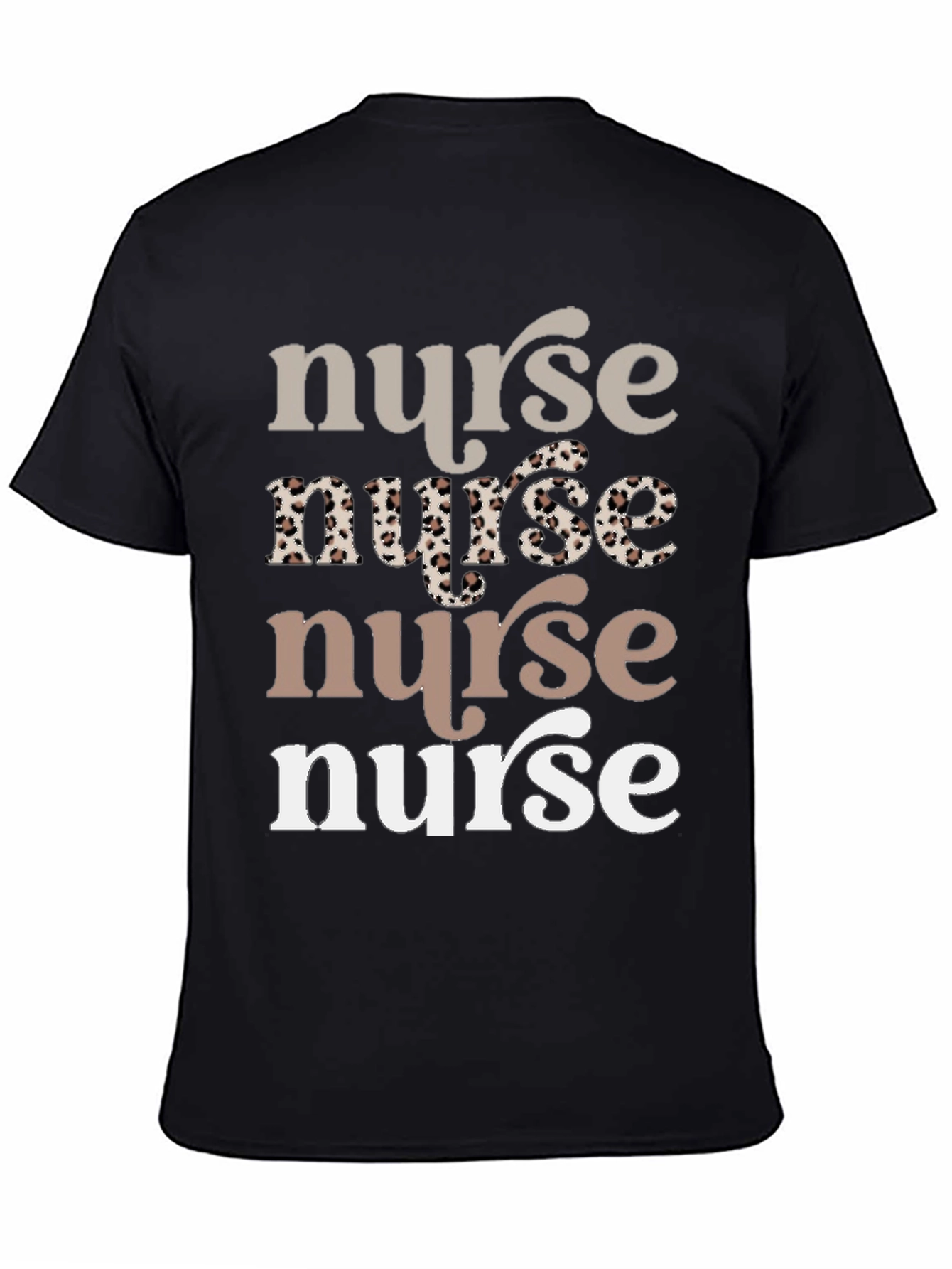 Stylish Nurse Graphic Tee - Soft Cotton Blend