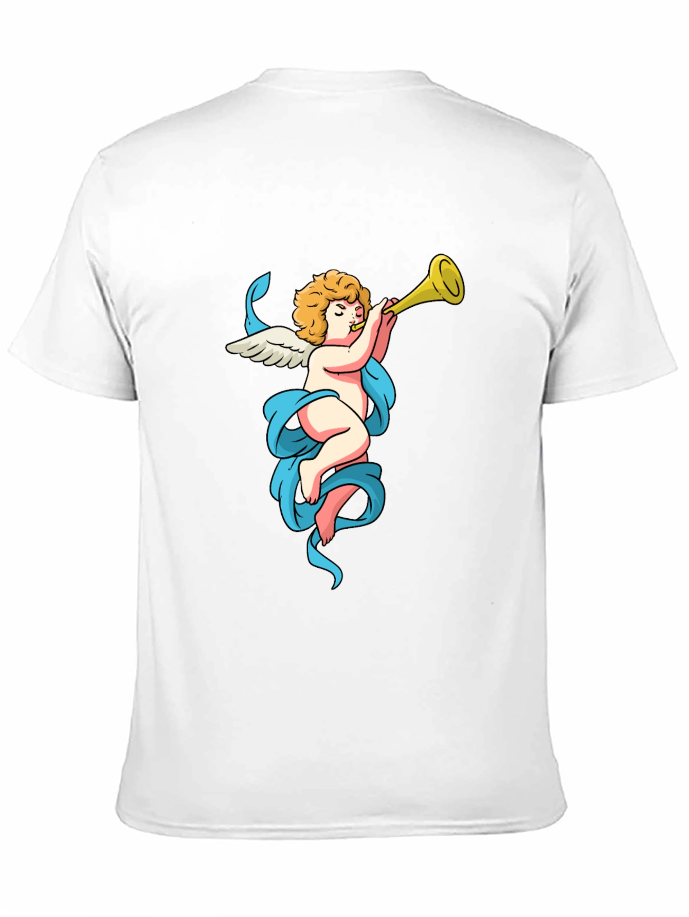 Cherub Trumpet Graphic Tee - Soft Cotton Comfort