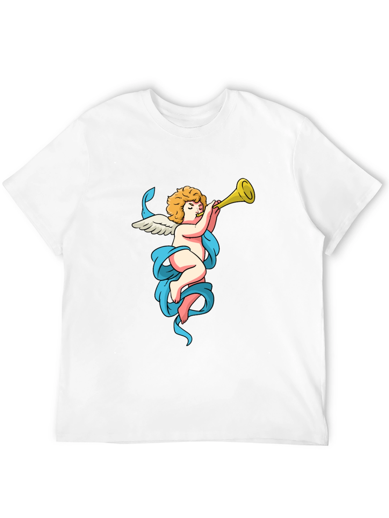 Cherub Trumpet Graphic Tee - Soft Cotton Comfort
