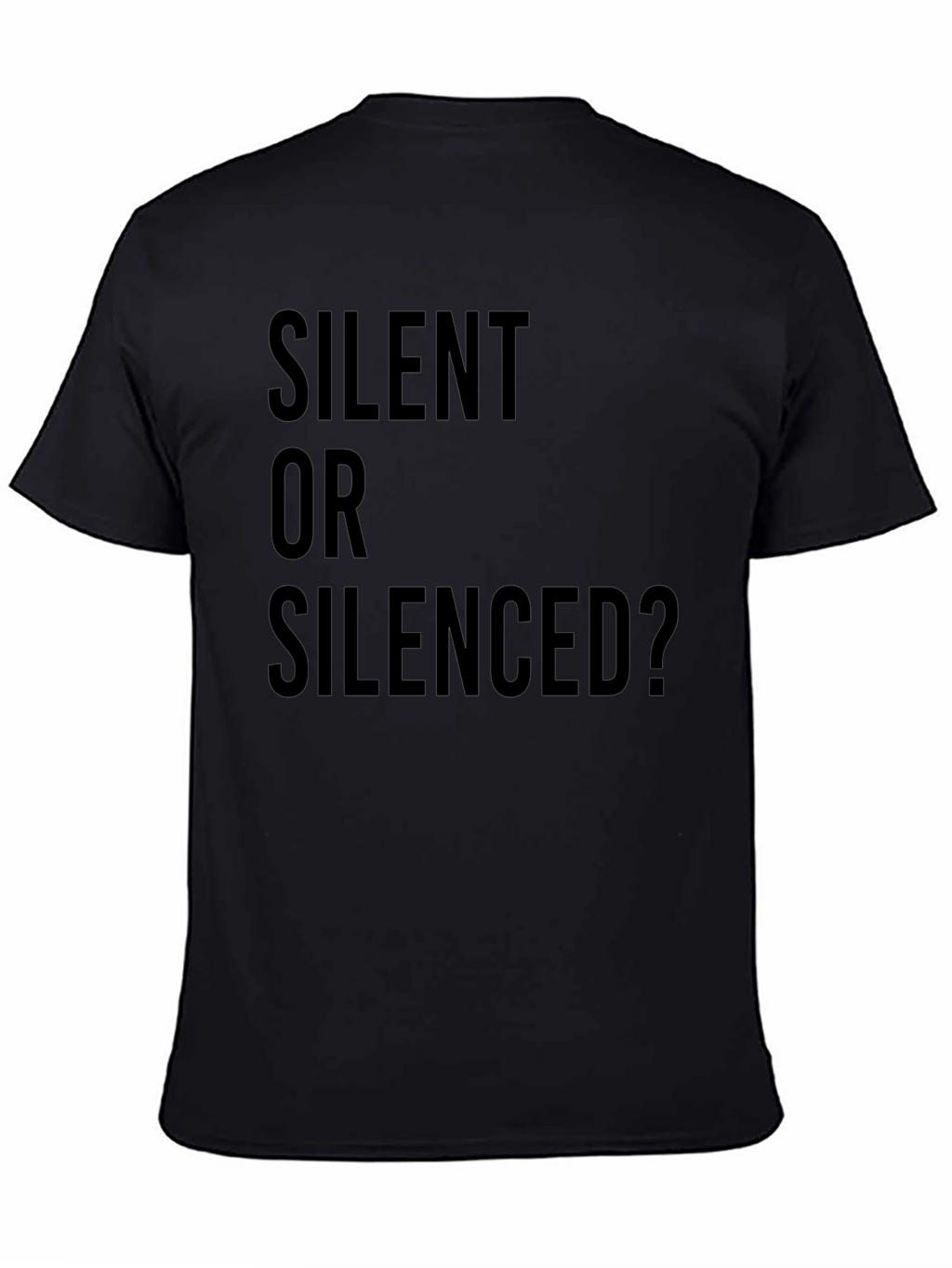 Silent or Silenced? Black Graphic Tee