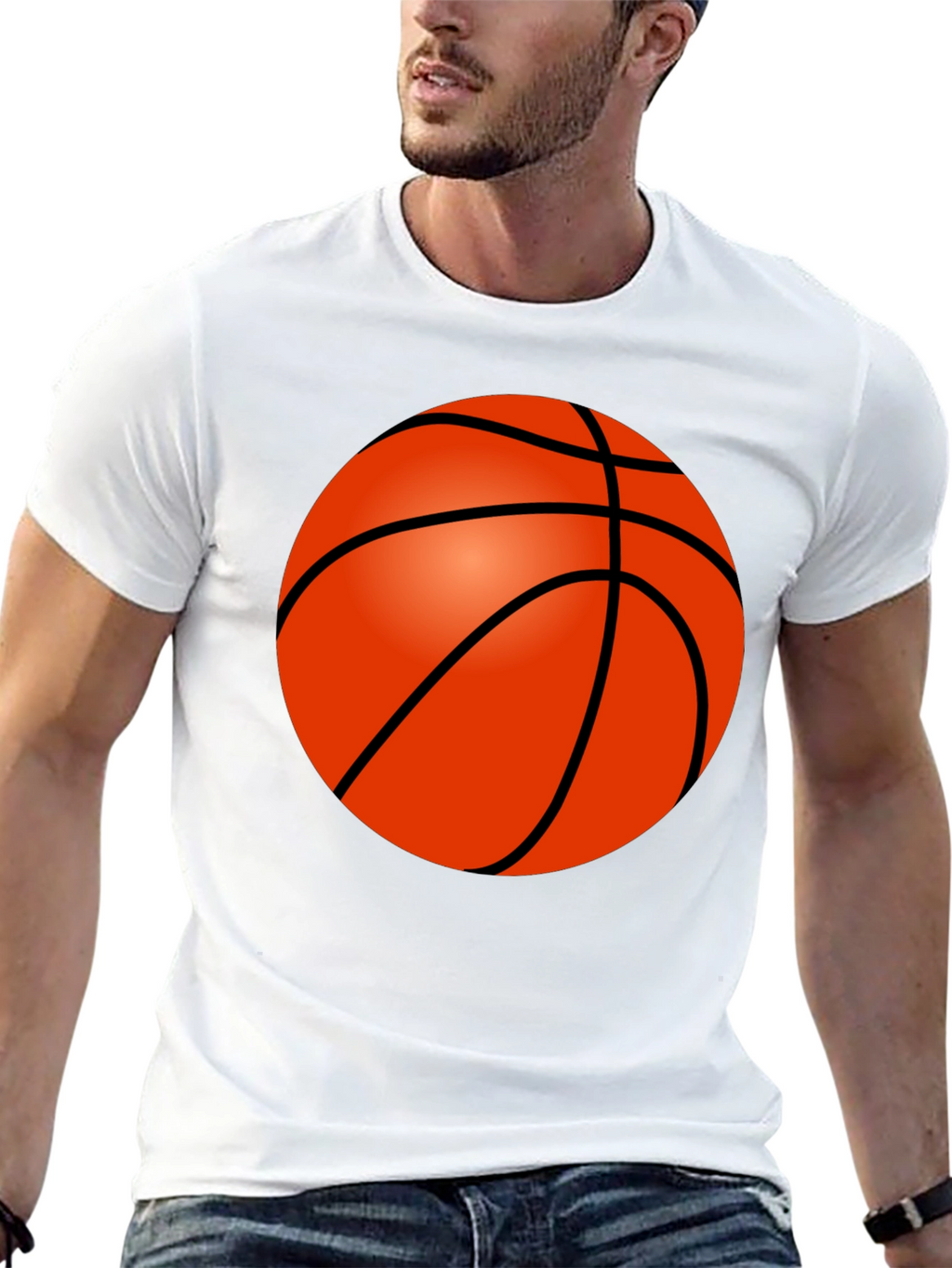 Basketball Graphic Tee - Sporty Style