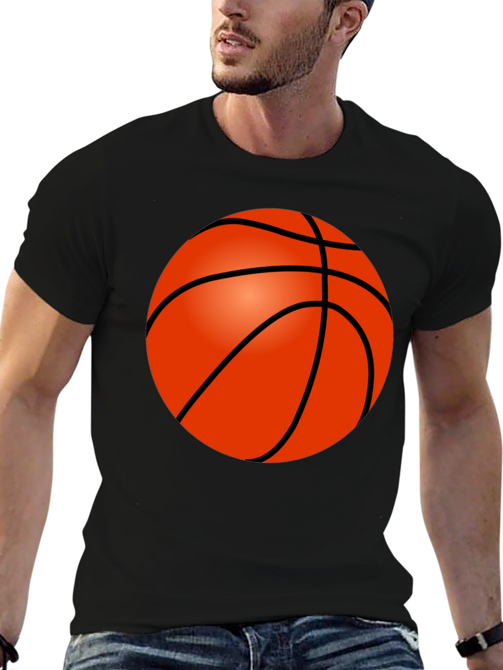 Basketball Graphic Tee - Sporty Style