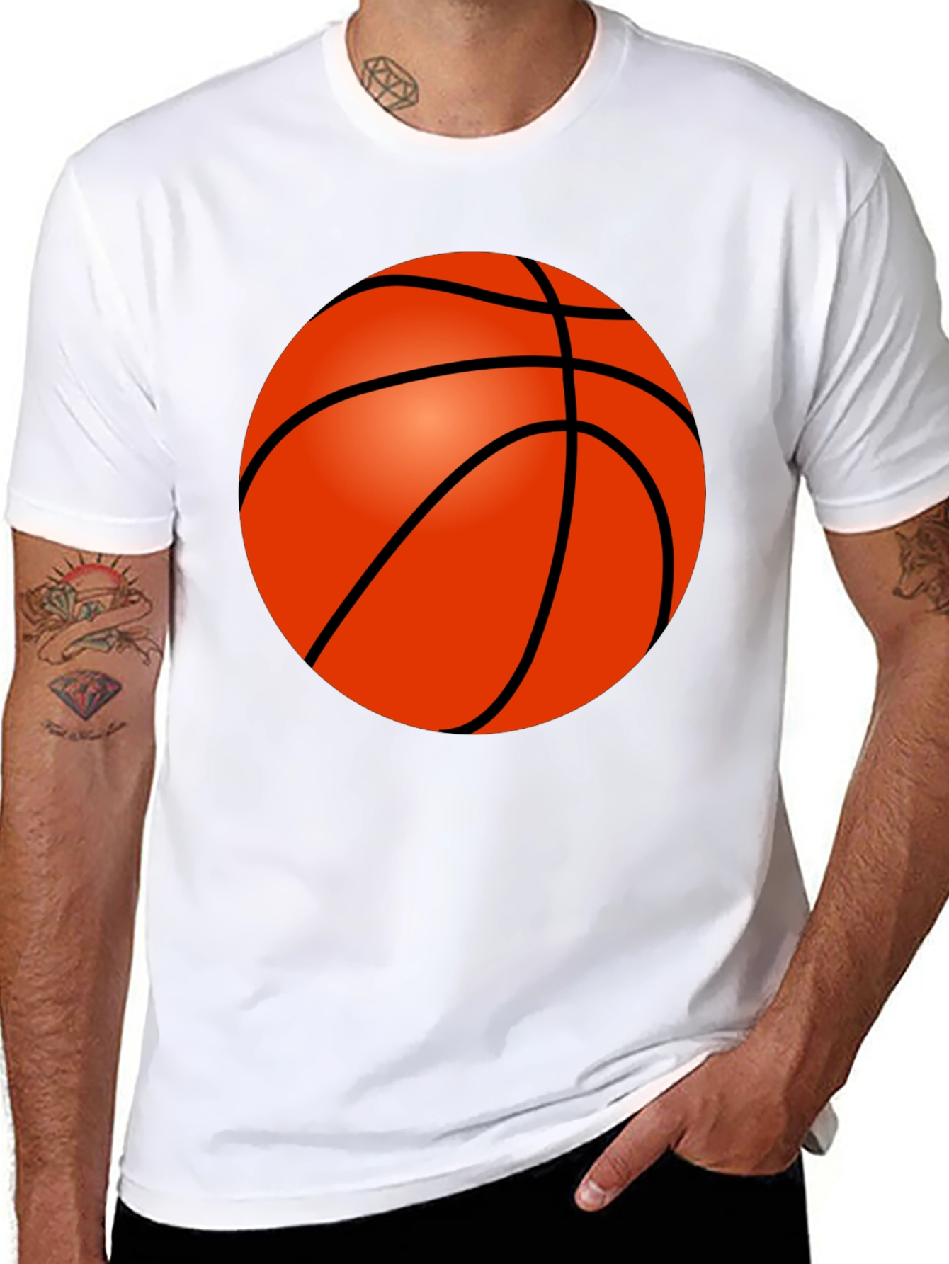 Basketball Graphic Tee - Sporty Style