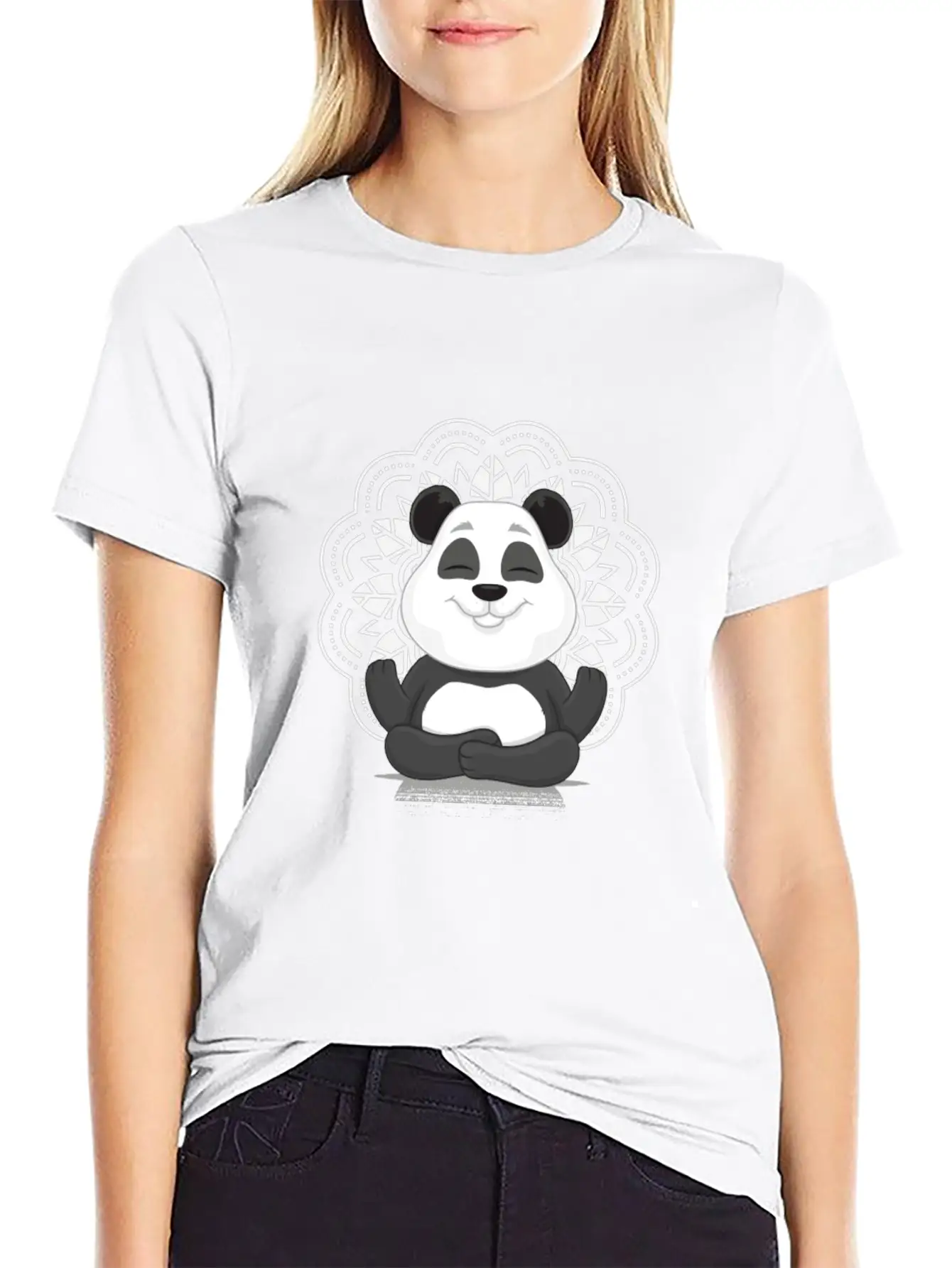 Zen Panda Casual Graphic T-Shirt – Simple And Comfortable Daily Wear
