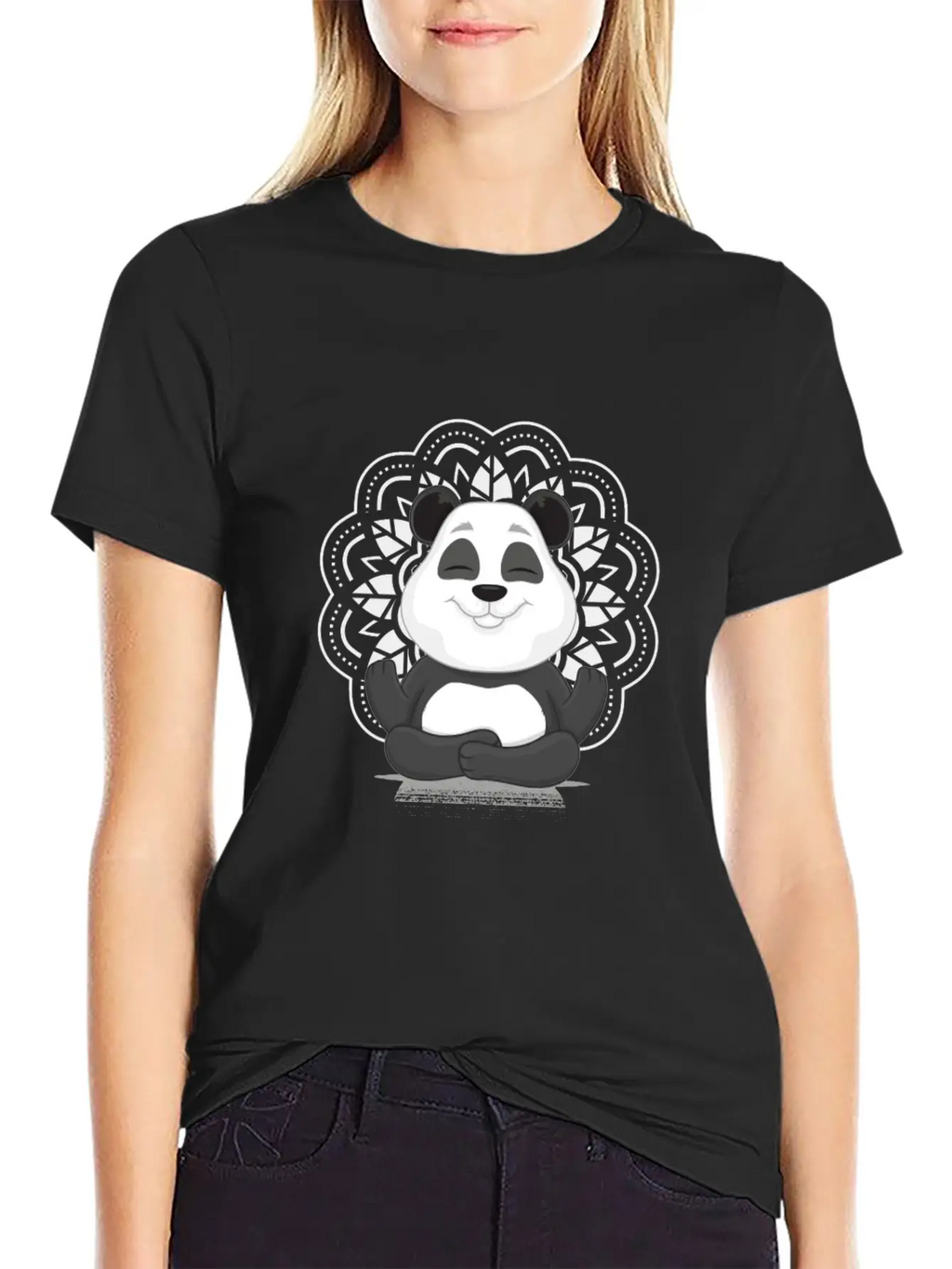 Zen Panda Casual Graphic T-Shirt – Simple And Comfortable Daily Wear
