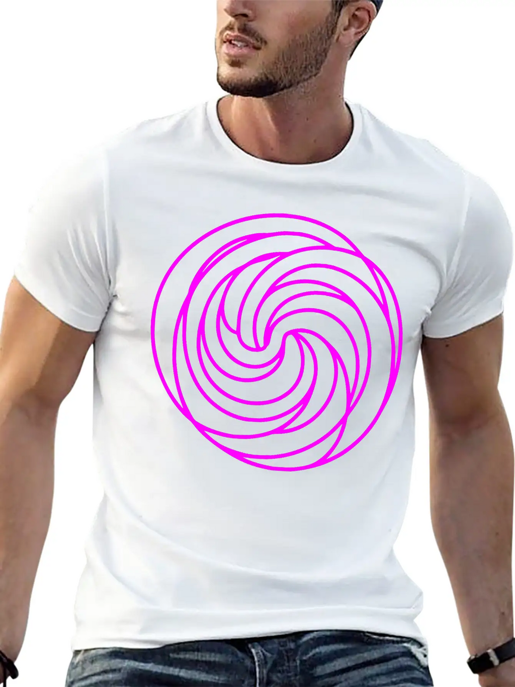 Zentangle Swirl Circle Design Vector Essential Cotton Tee For Daily Outfits – Unisex Style
