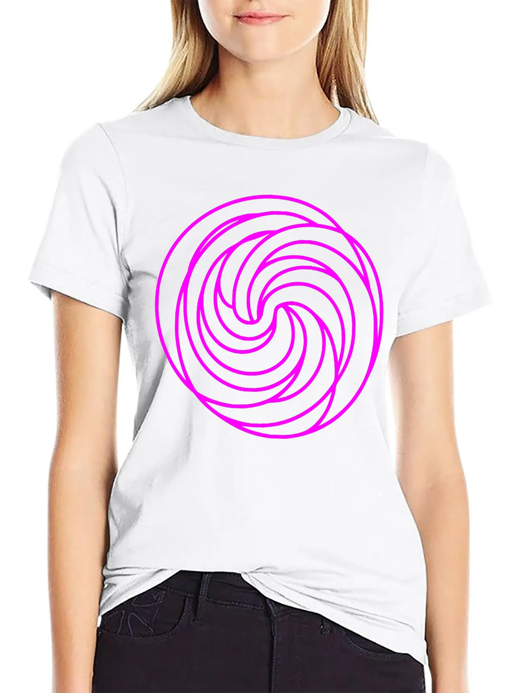 Zentangle Swirl Circle Design Vector Essential Cotton Tee For Daily Outfits – Unisex Style