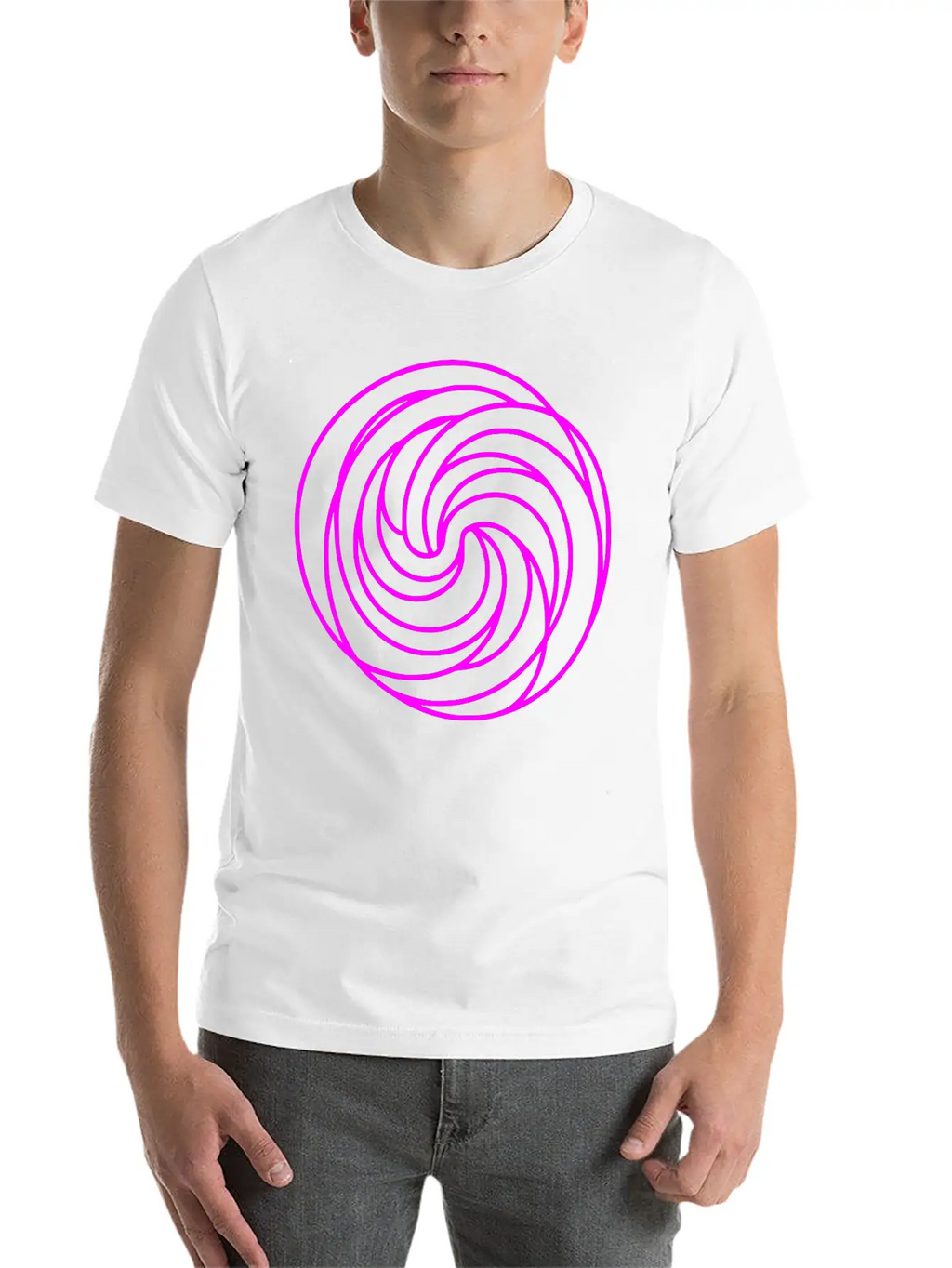 Zentangle Swirl Circle Design Vector Essential Cotton Tee For Daily Outfits – Unisex Style
