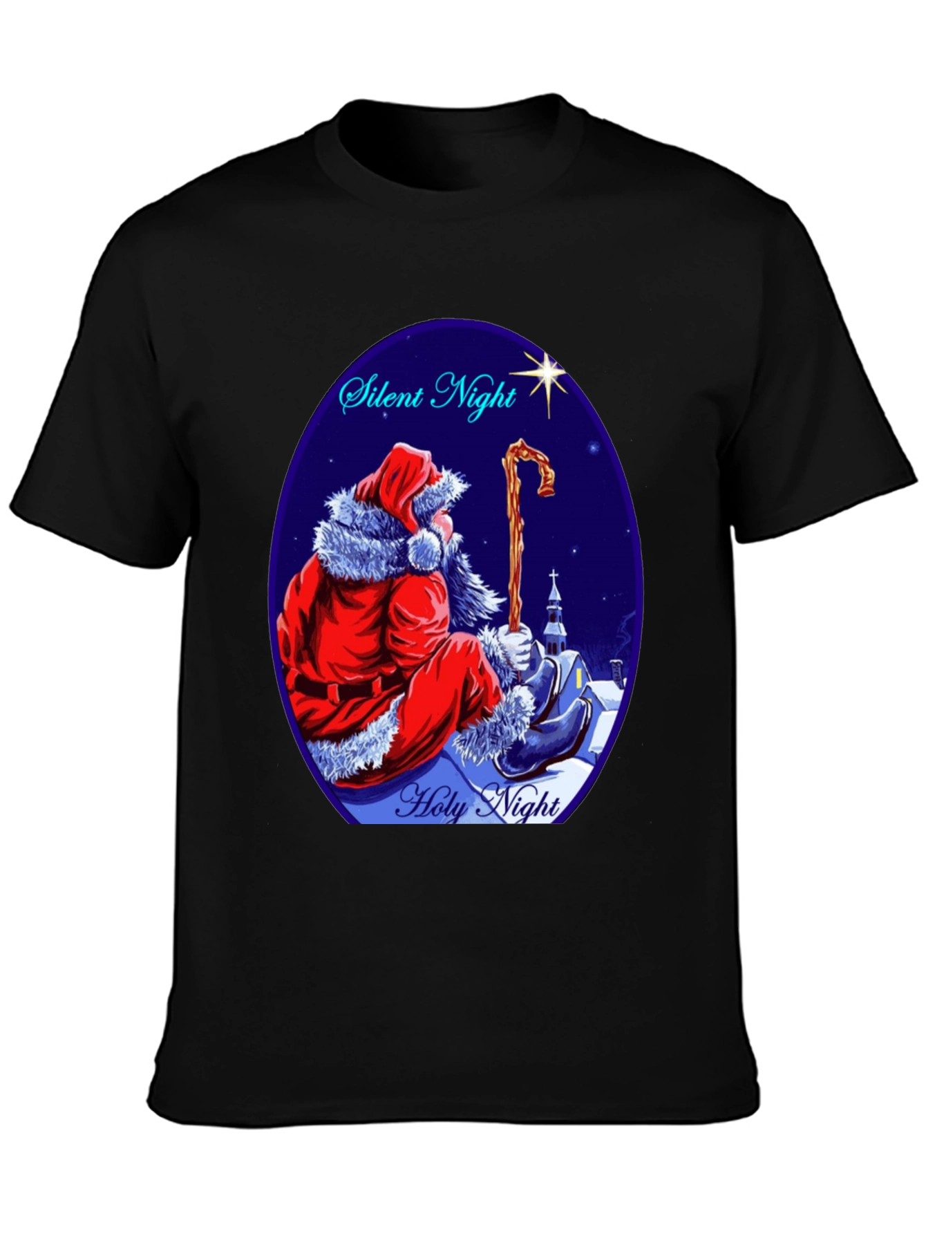 Silent Night Santa T-Shirt