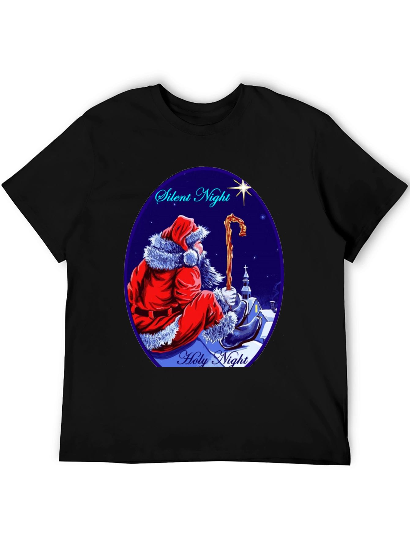 Silent Night Santa T-Shirt