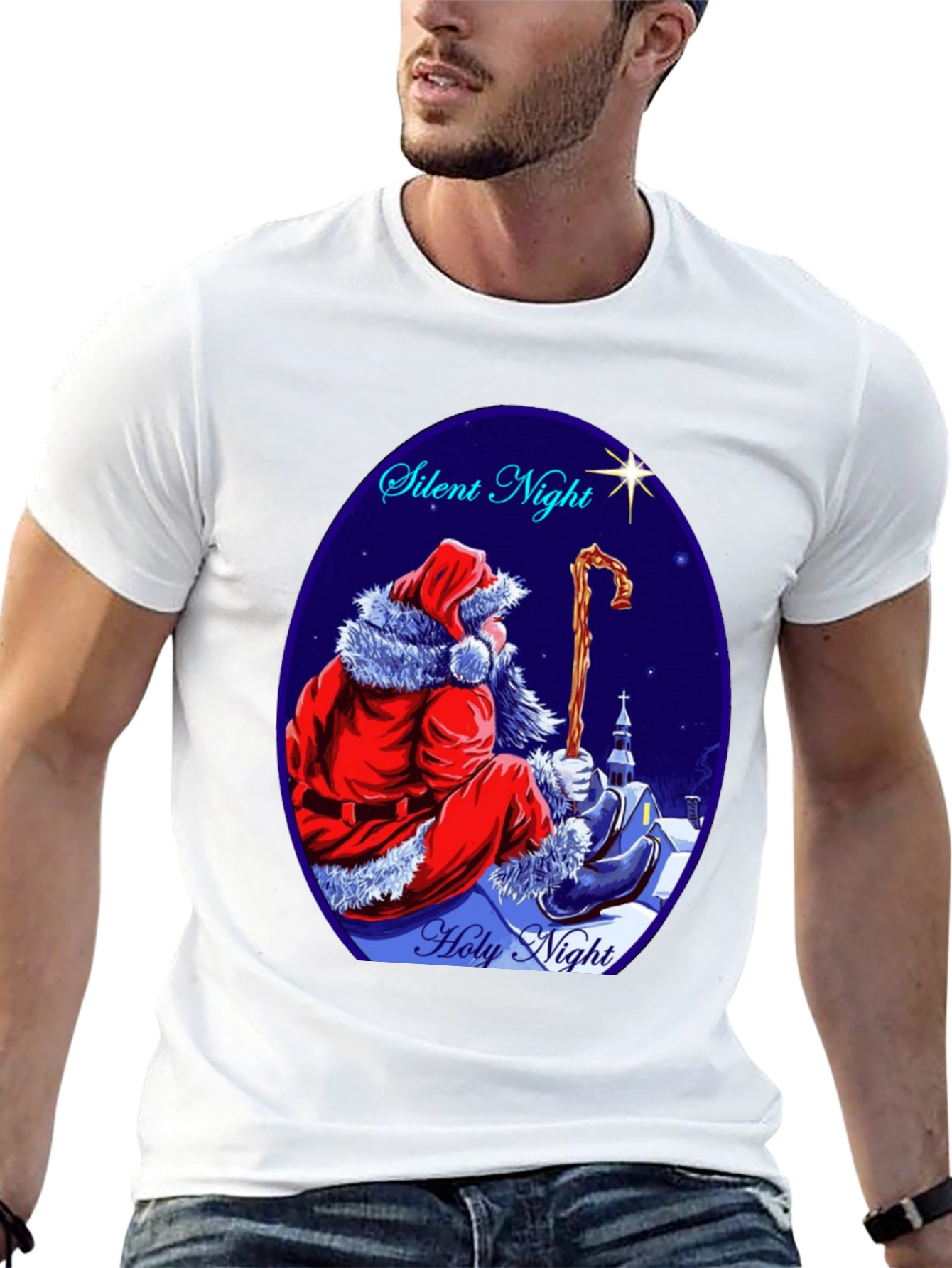Silent Night Santa T-Shirt