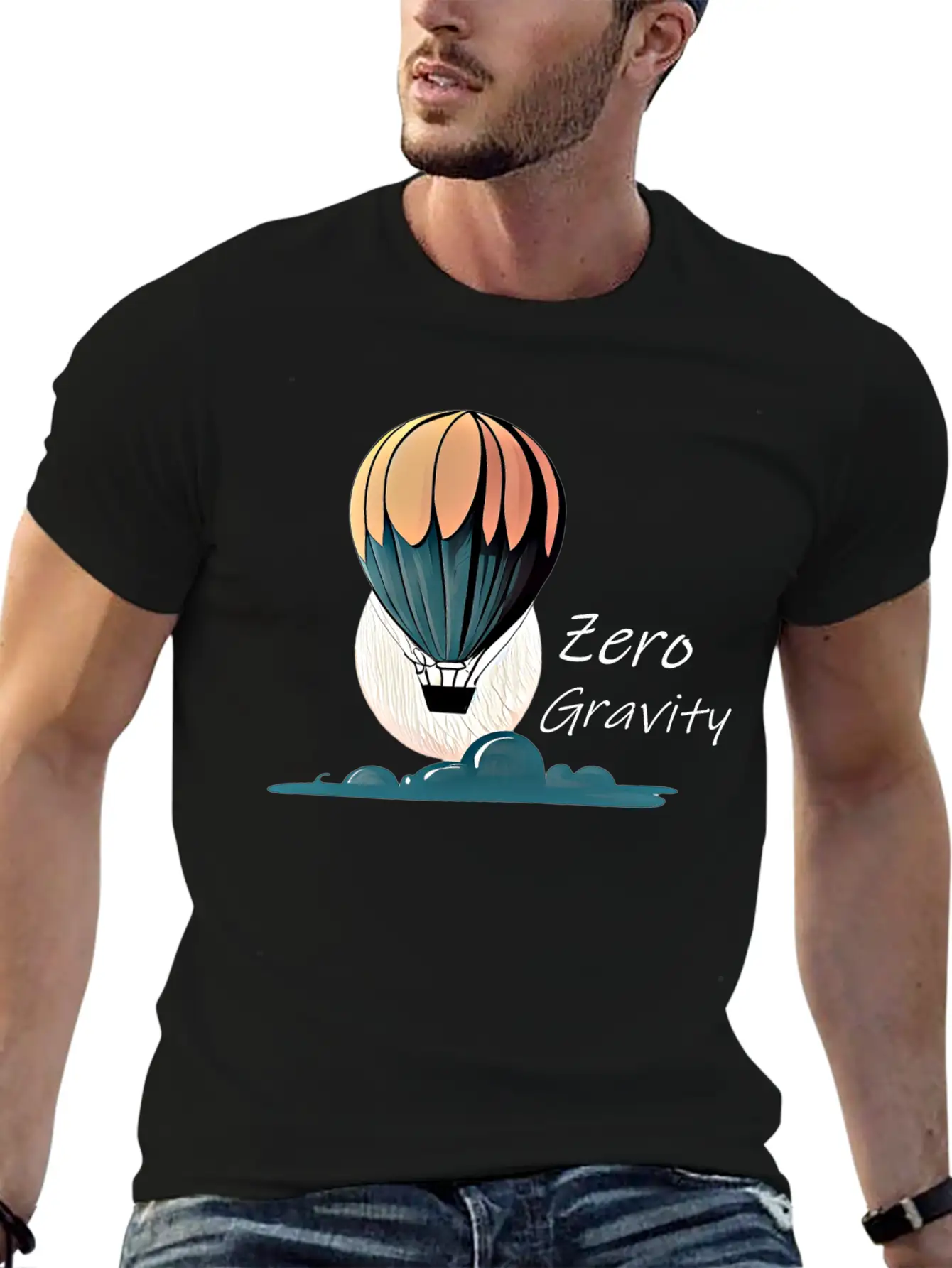 Zero Gravity Air Baloon T-shirt Unisex Casual T-Shirt – Clean Design For Daily Comfort