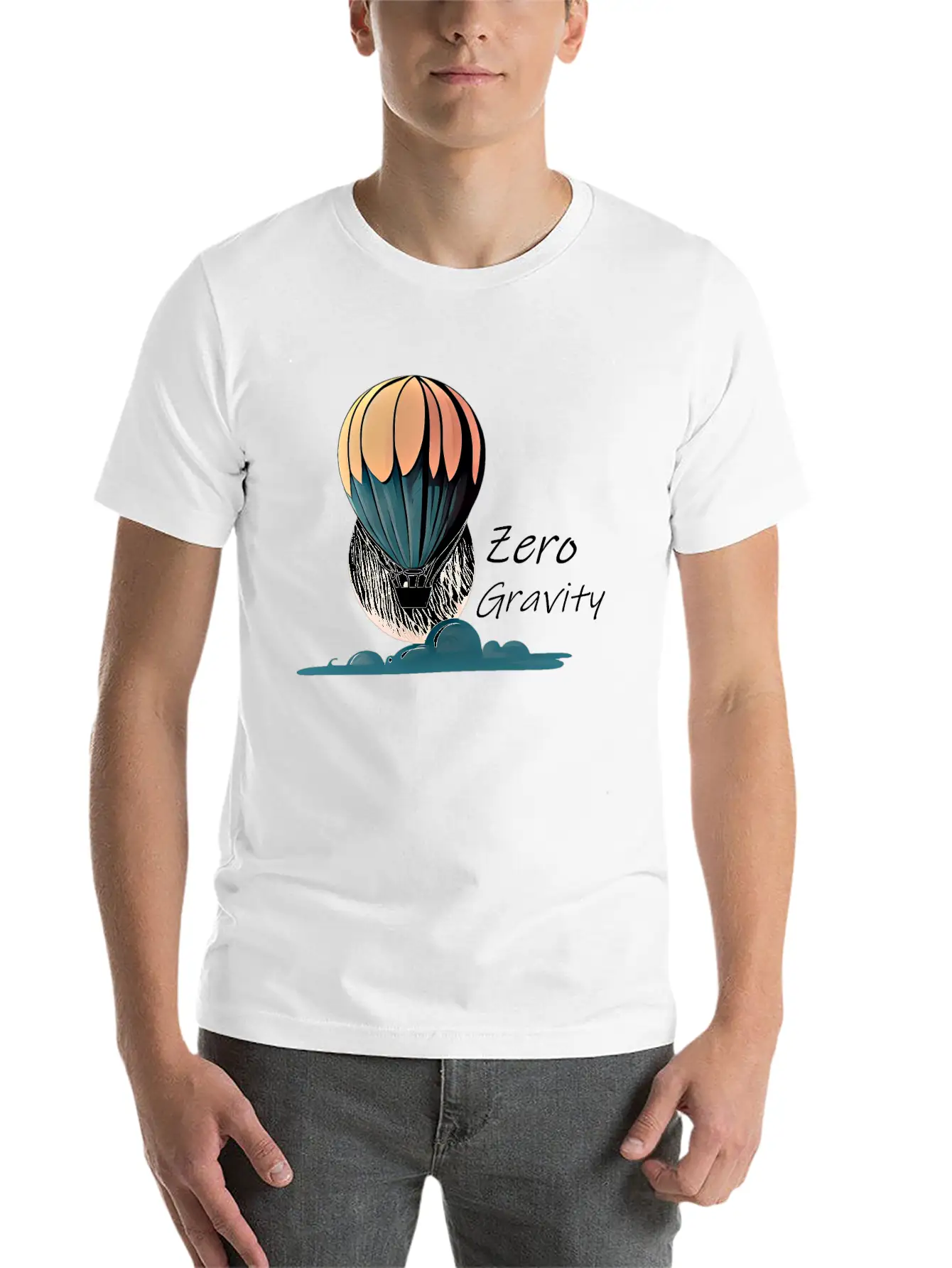 Zero Gravity Air Baloon T-shirt Unisex Casual T-Shirt – Clean Design For Daily Comfort