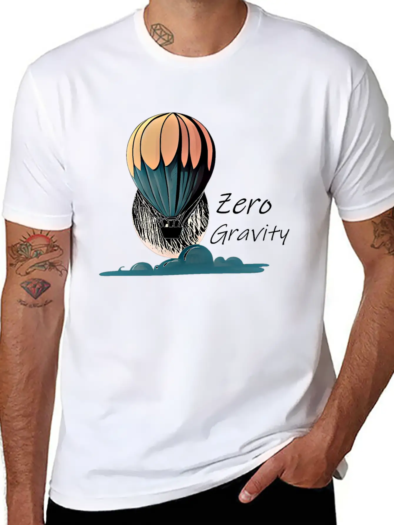 Zero Gravity Air Baloon T-shirt Unisex Casual T-Shirt – Clean Design For Daily Comfort