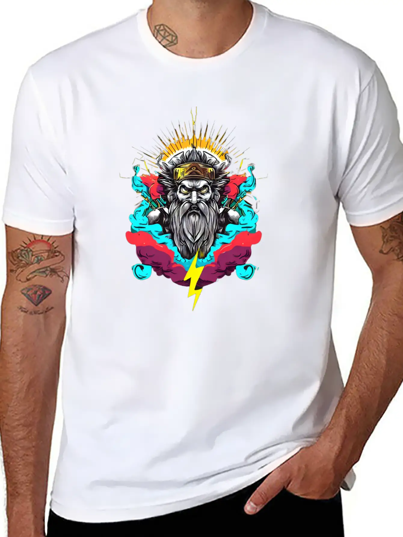 ZEUS Essential Cotton Tee For Daily Outfits – Unisex Style