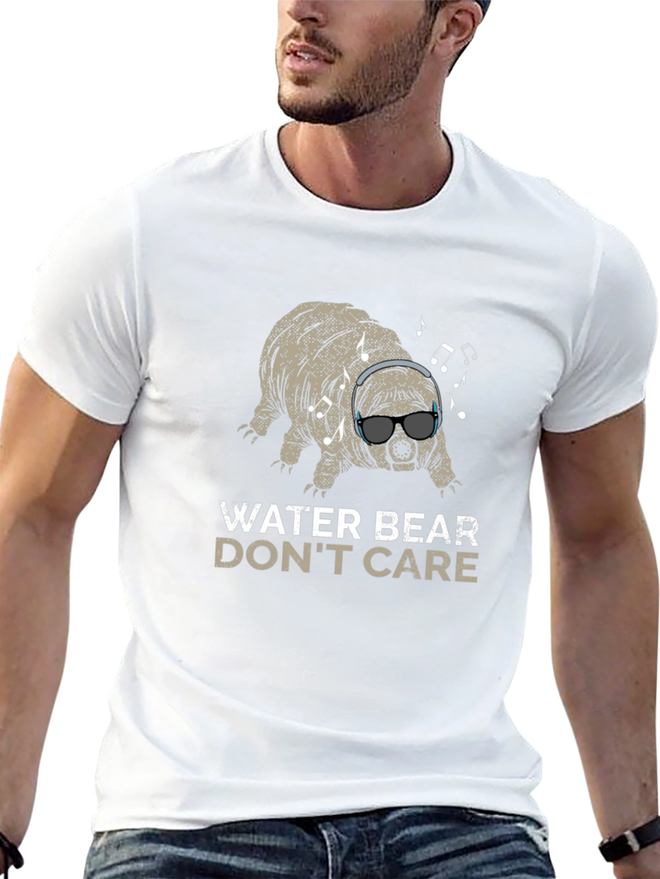Water Bear Dont Care T-Shirt - Funny Tardigrade Tee
