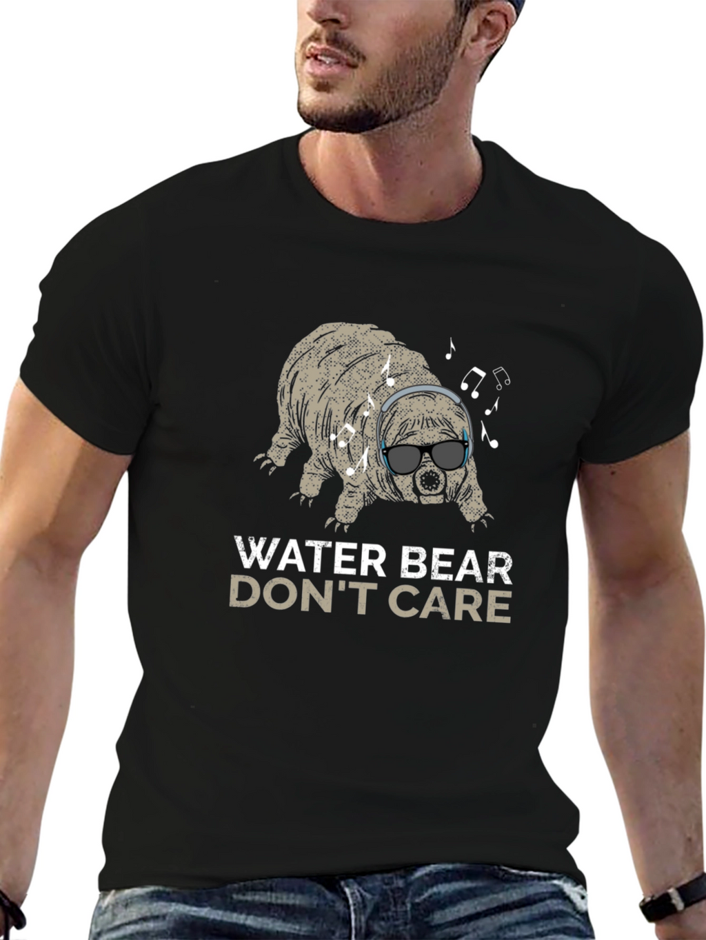 Water Bear Dont Care T-Shirt - Funny Tardigrade Tee