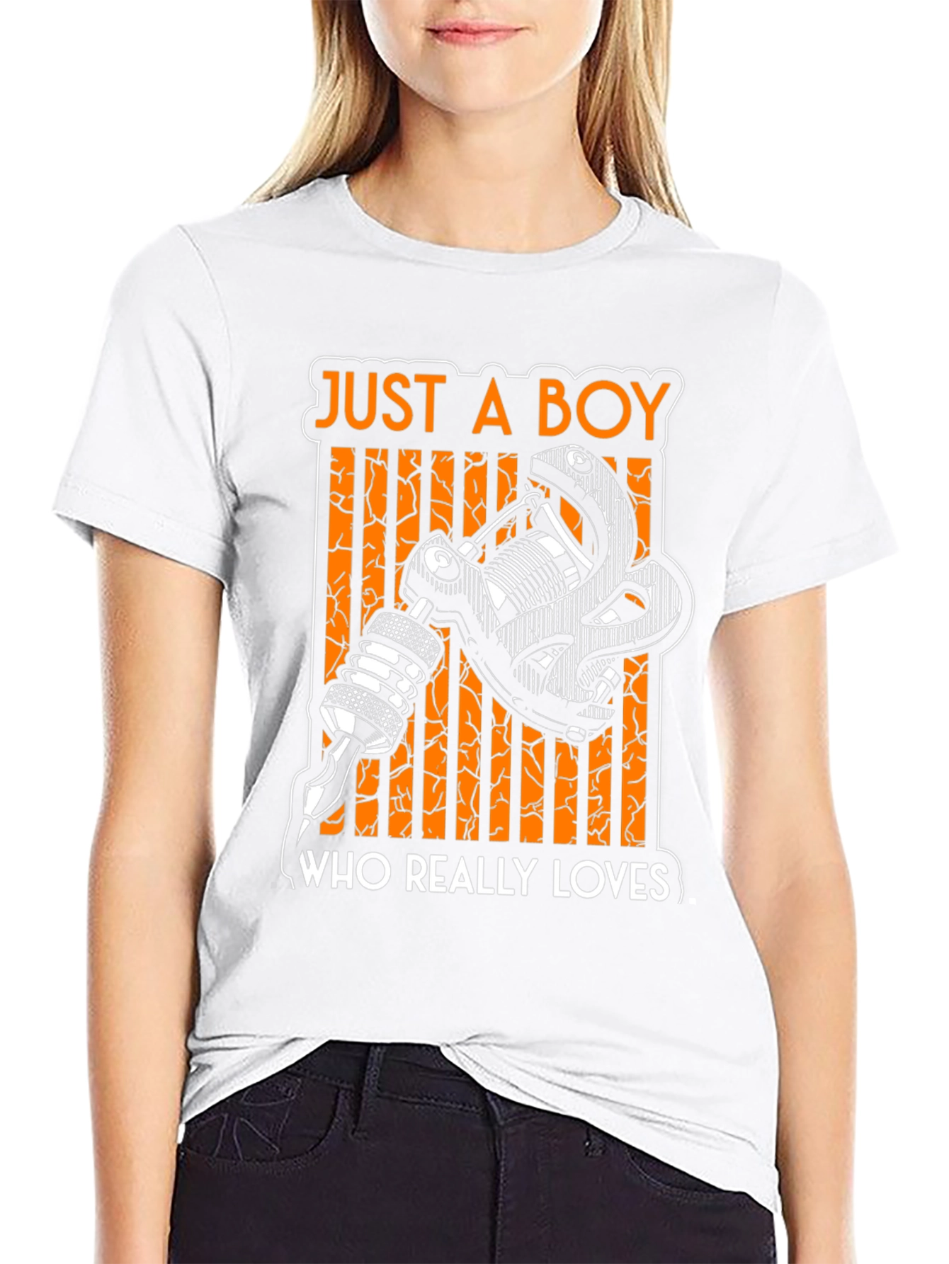 Just a Boy Who Really Loves Tattoos - Black T-Shirt