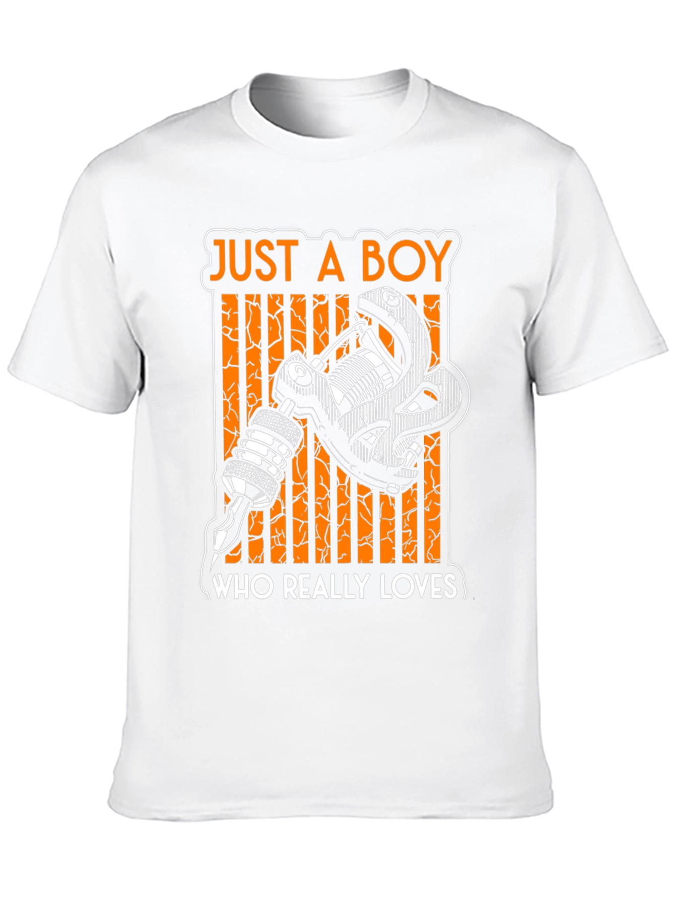 Just a Boy Who Really Loves Tattoos - Black T-Shirt