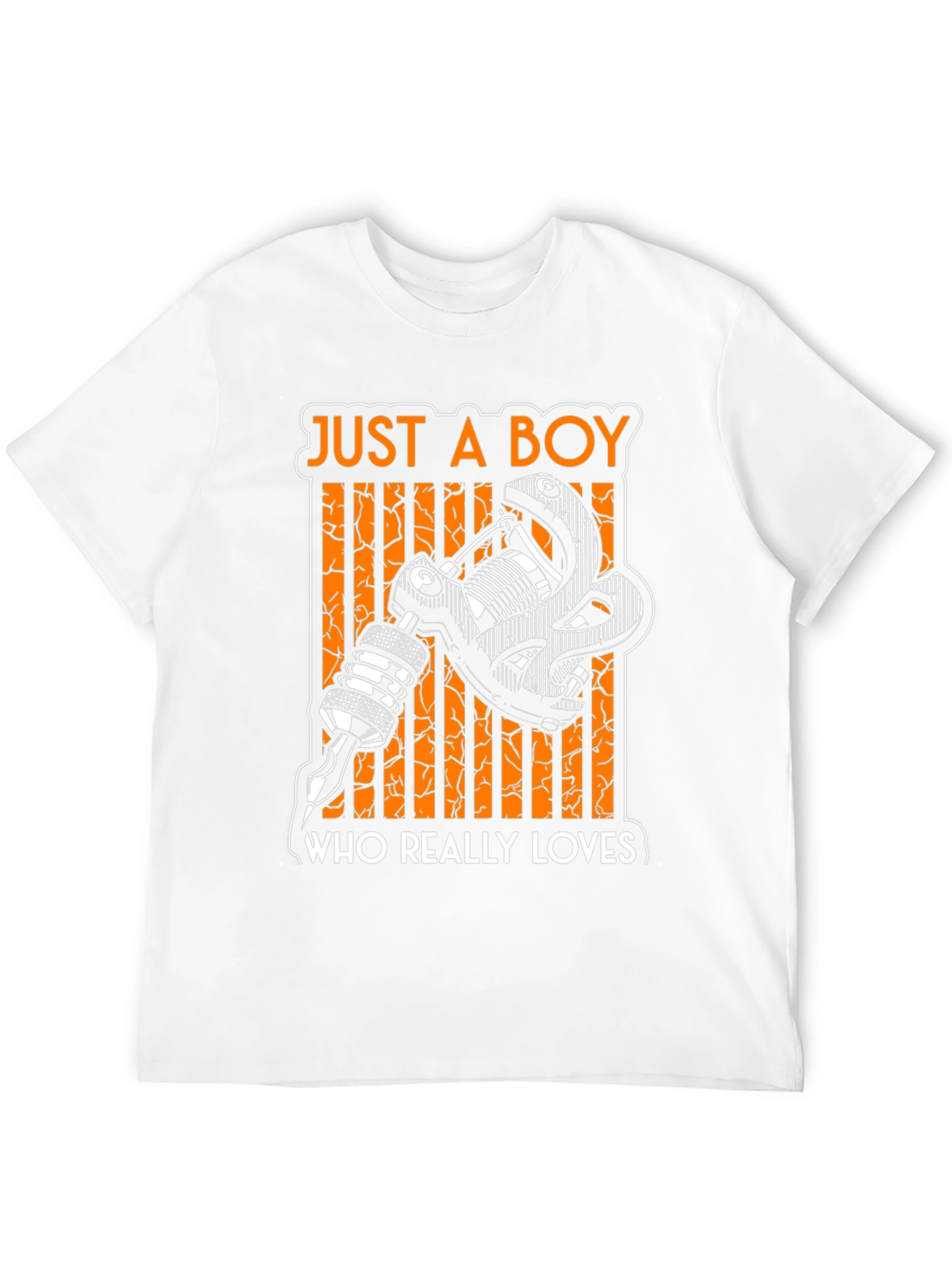 Just a Boy Who Really Loves Tattoos - Black T-Shirt