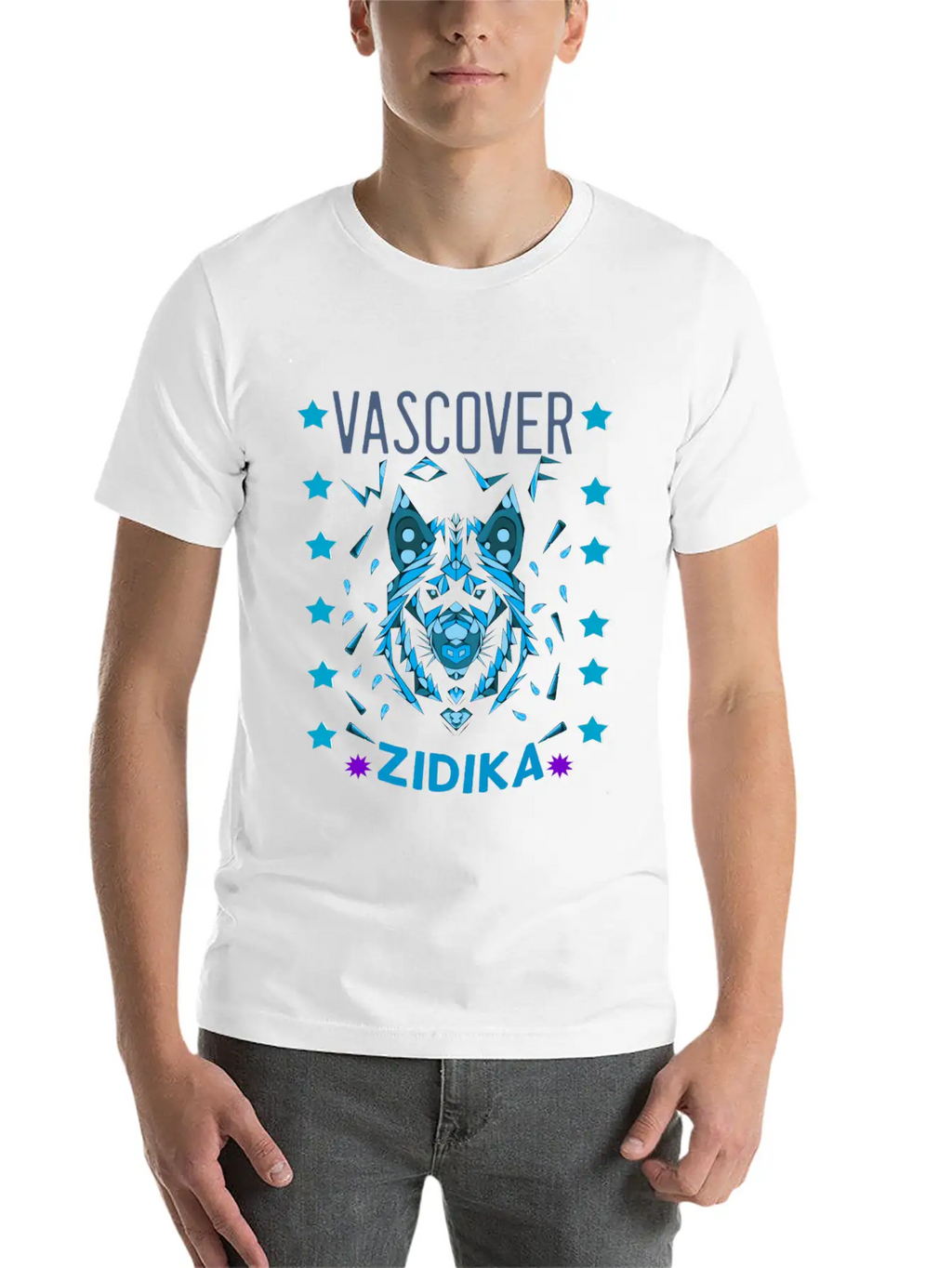 Zidika Wolf Unisex Casual T-Shirt – Clean Design For Daily Comfort