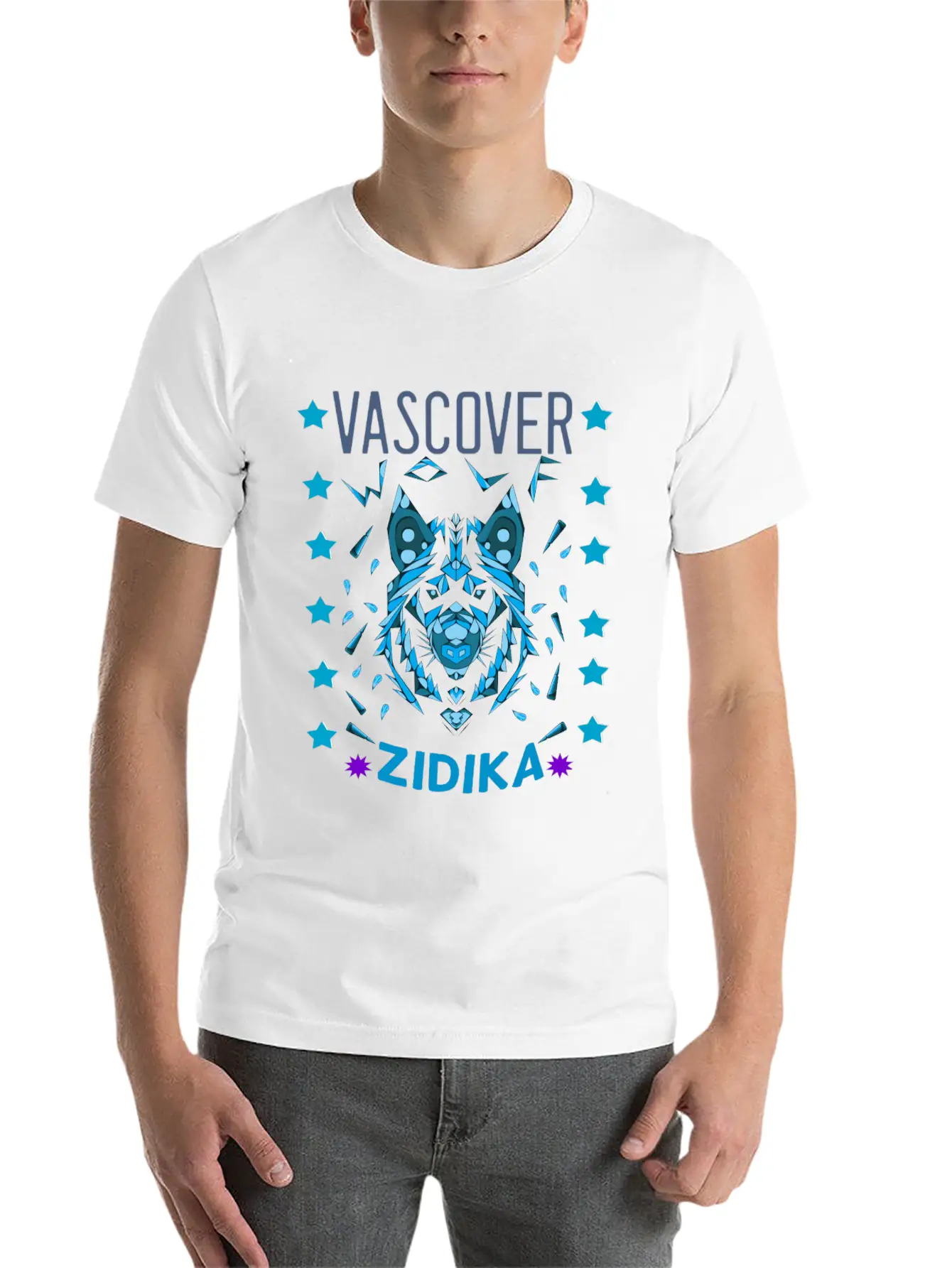 Zidika Wolf Unisex Casual T-Shirt – Clean Design For Daily Comfort