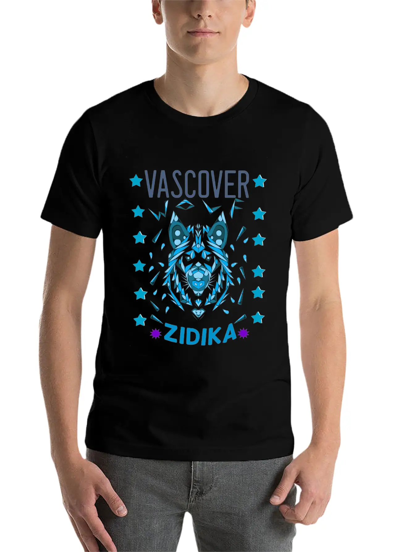 Zidika Wolf Unisex Casual T-Shirt – Clean Design For Daily Comfort