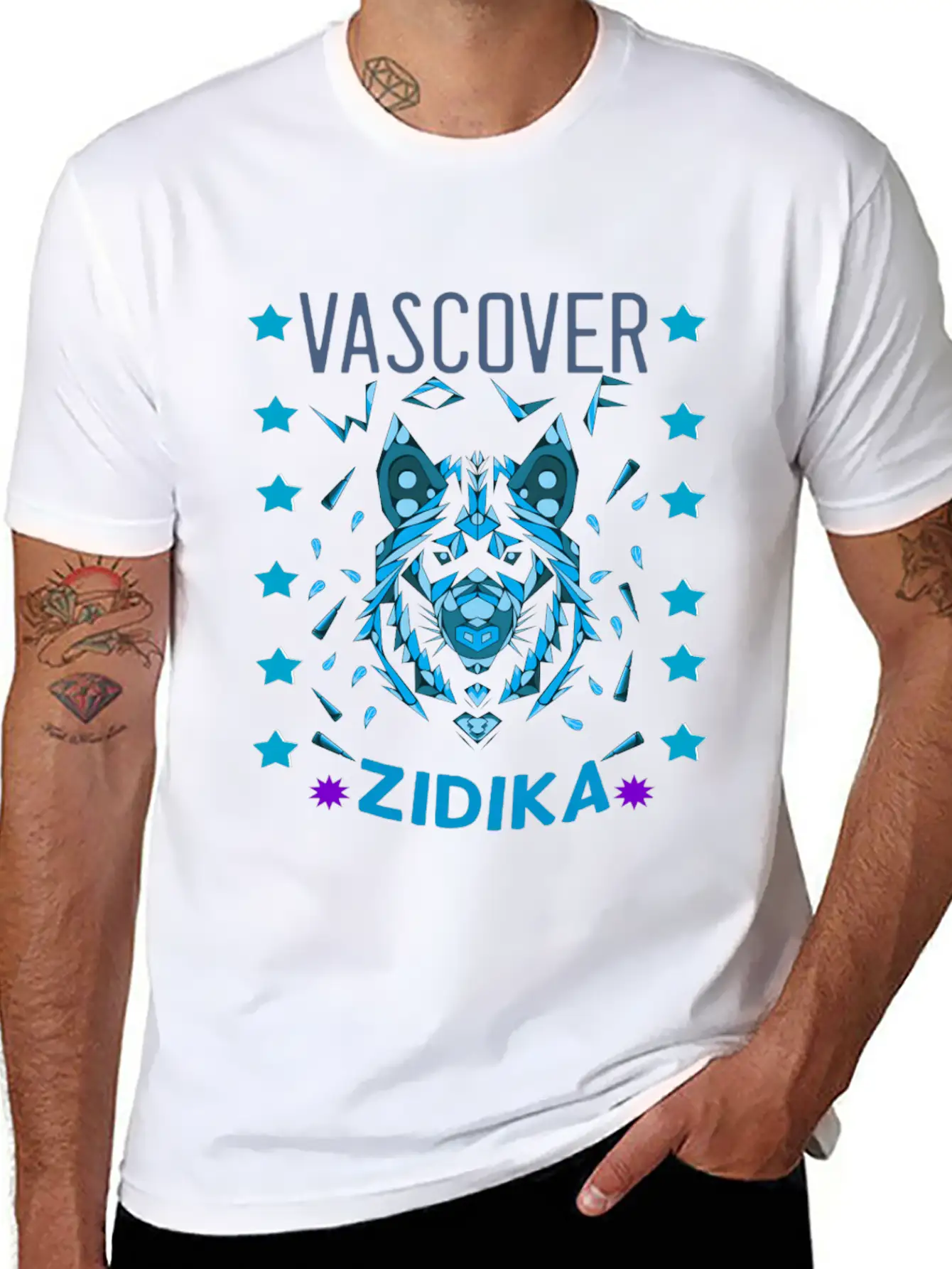Zidika Wolf Unisex Casual T-Shirt – Clean Design For Daily Comfort